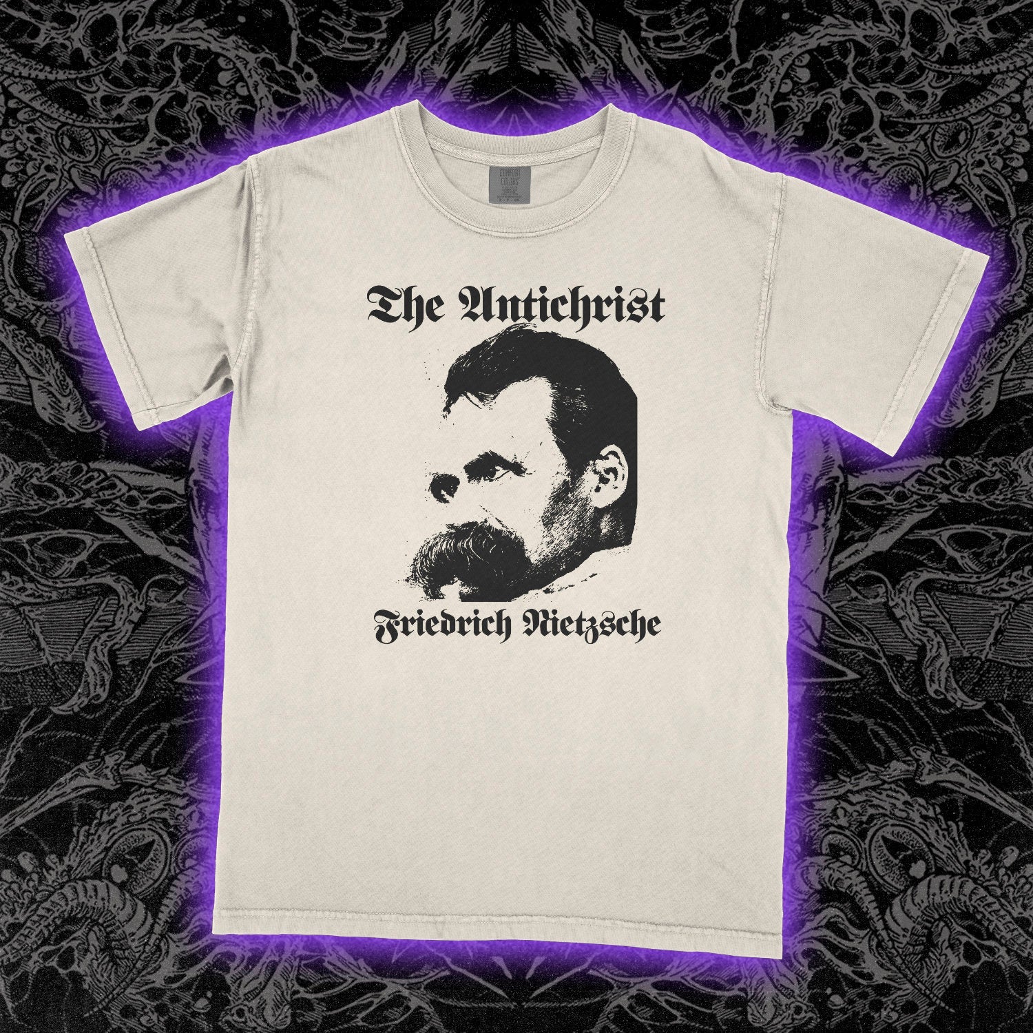 Friedrich Nietzsche Antichrist Comfort Colors Ivory Tee