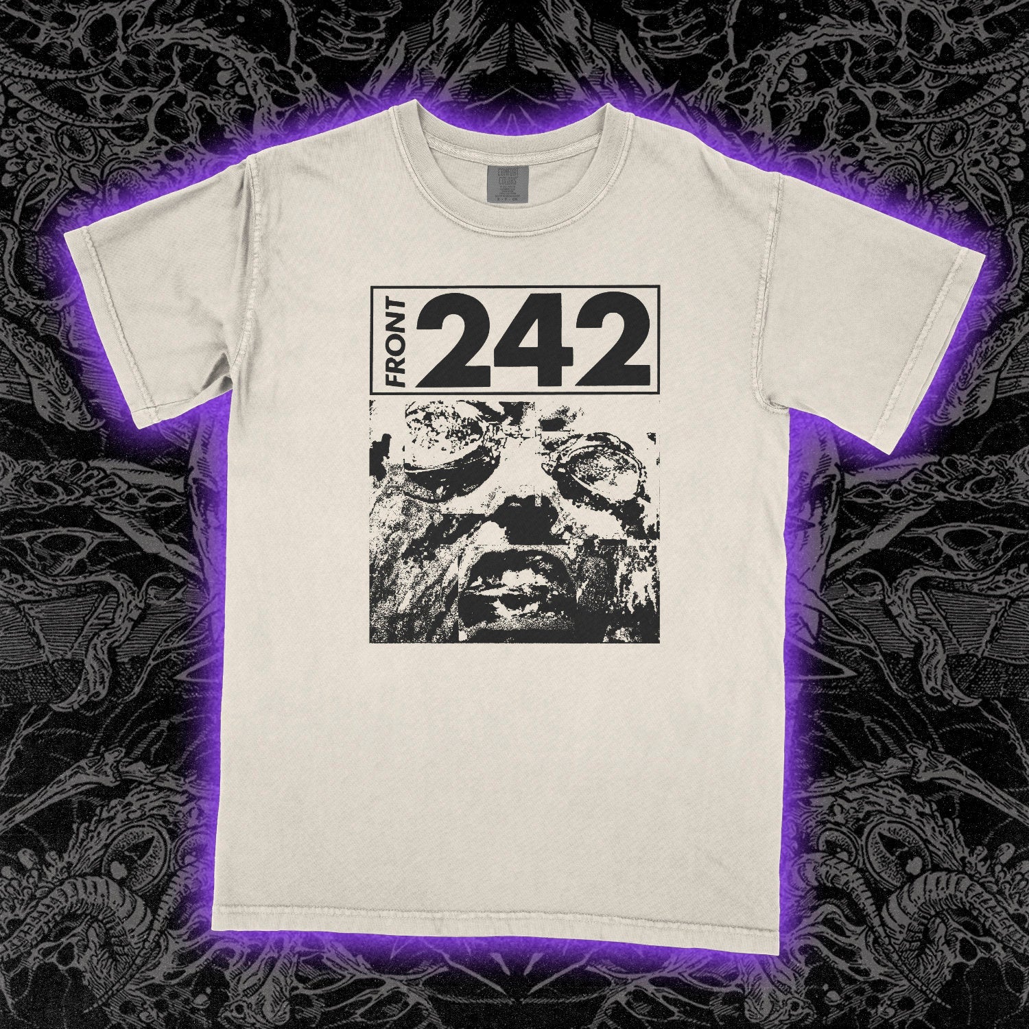 Front 242 Comfort Colors Ivory Tee