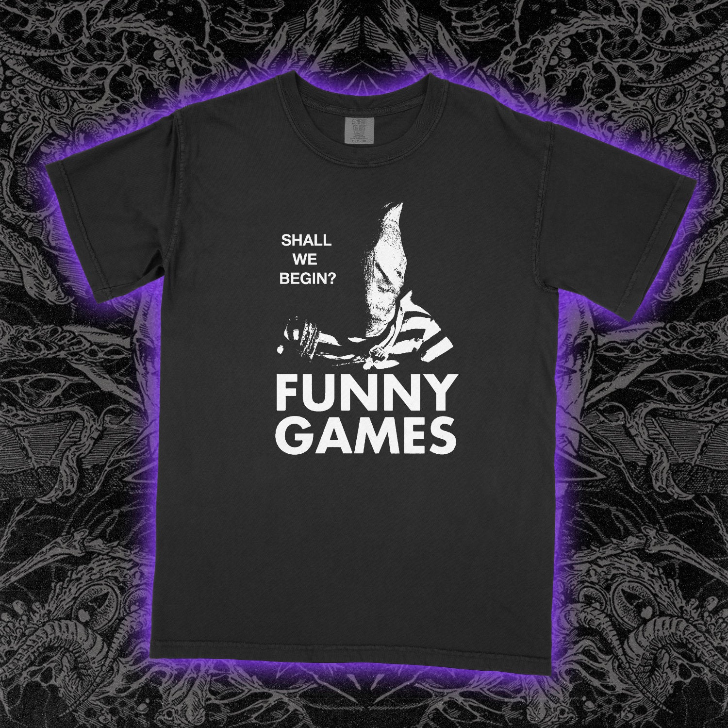 Funny Games Comfort Colors Black Tee