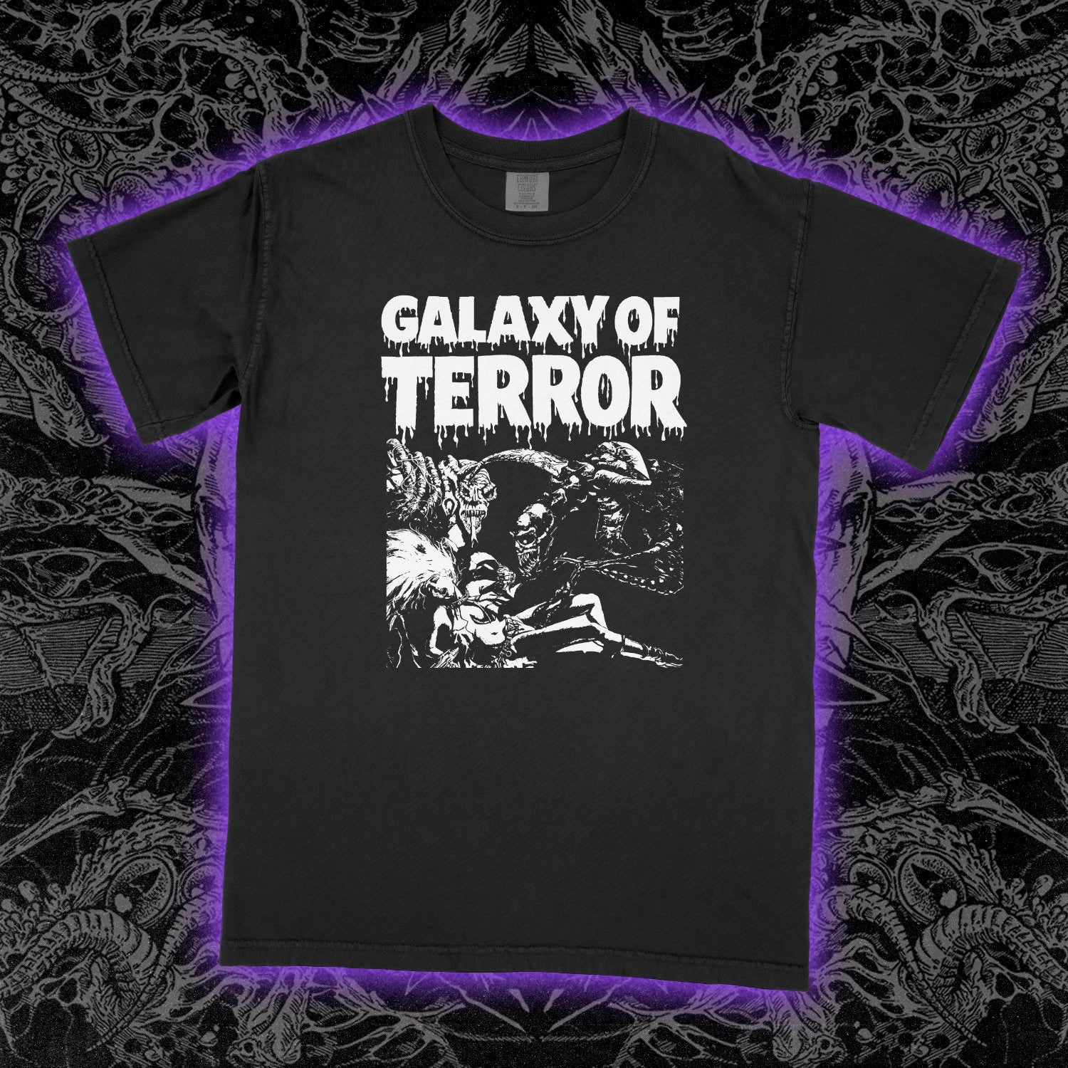 Galaxy Of Terror Film Comfort Colors Black Tee