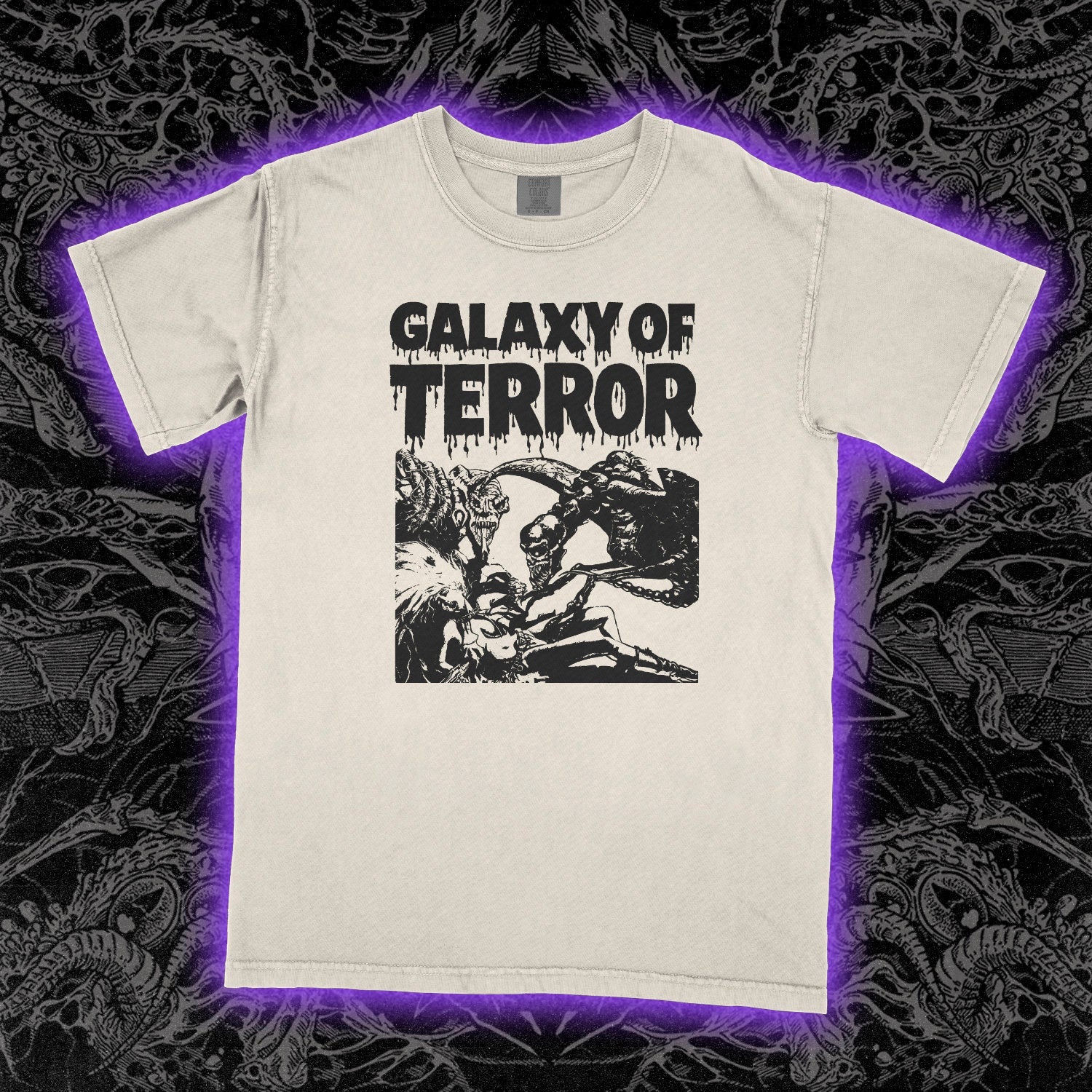 Galaxy Of Terror Film Comfort Colors Ivory Tee