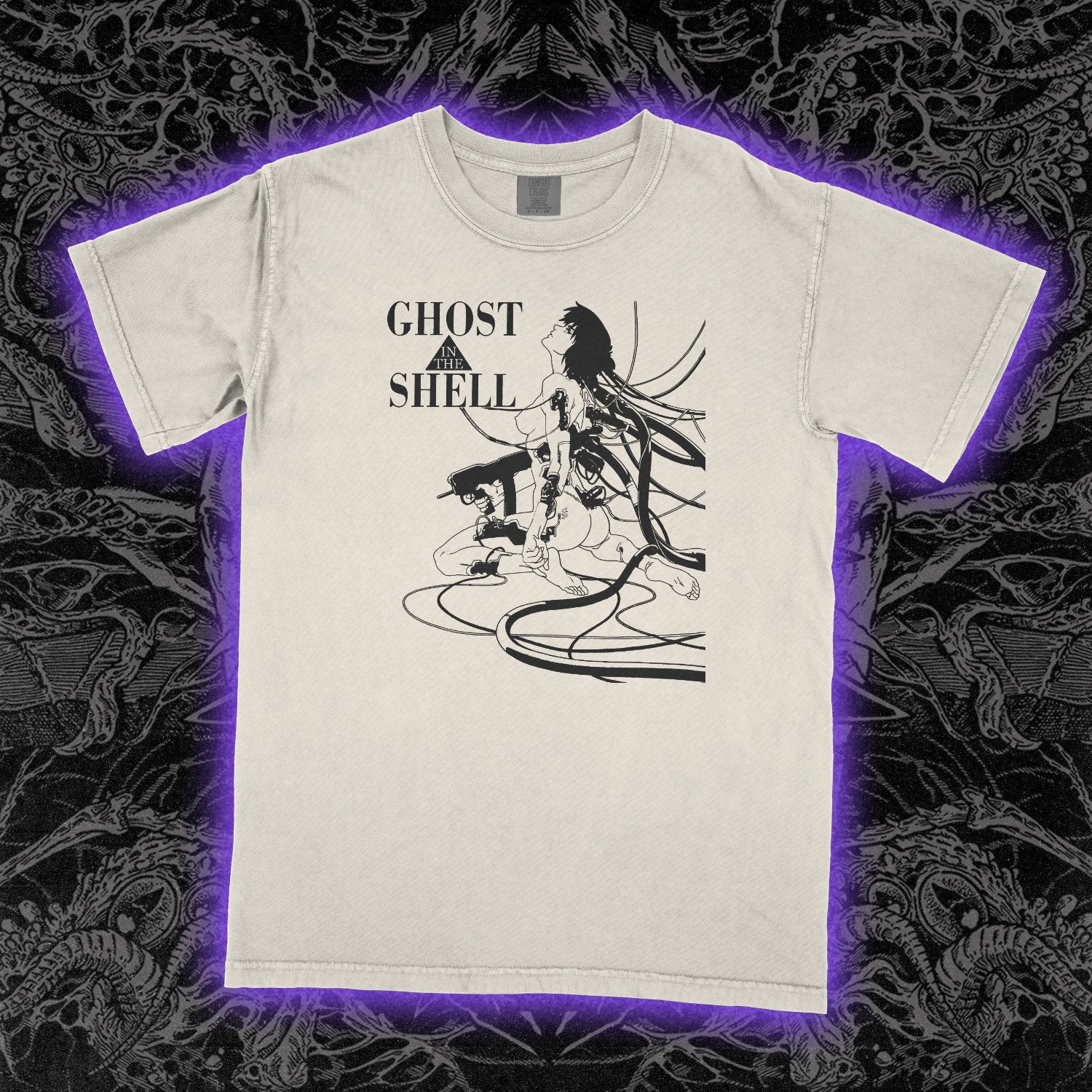 Ghost In The Shell Comfort Colors Ivory Tee