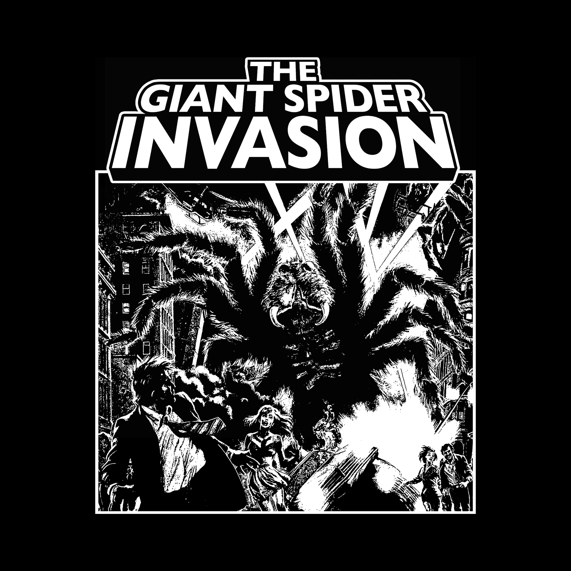 Giant Spider Invasion Premium Bella Shirt Occult & Obscure Clothing