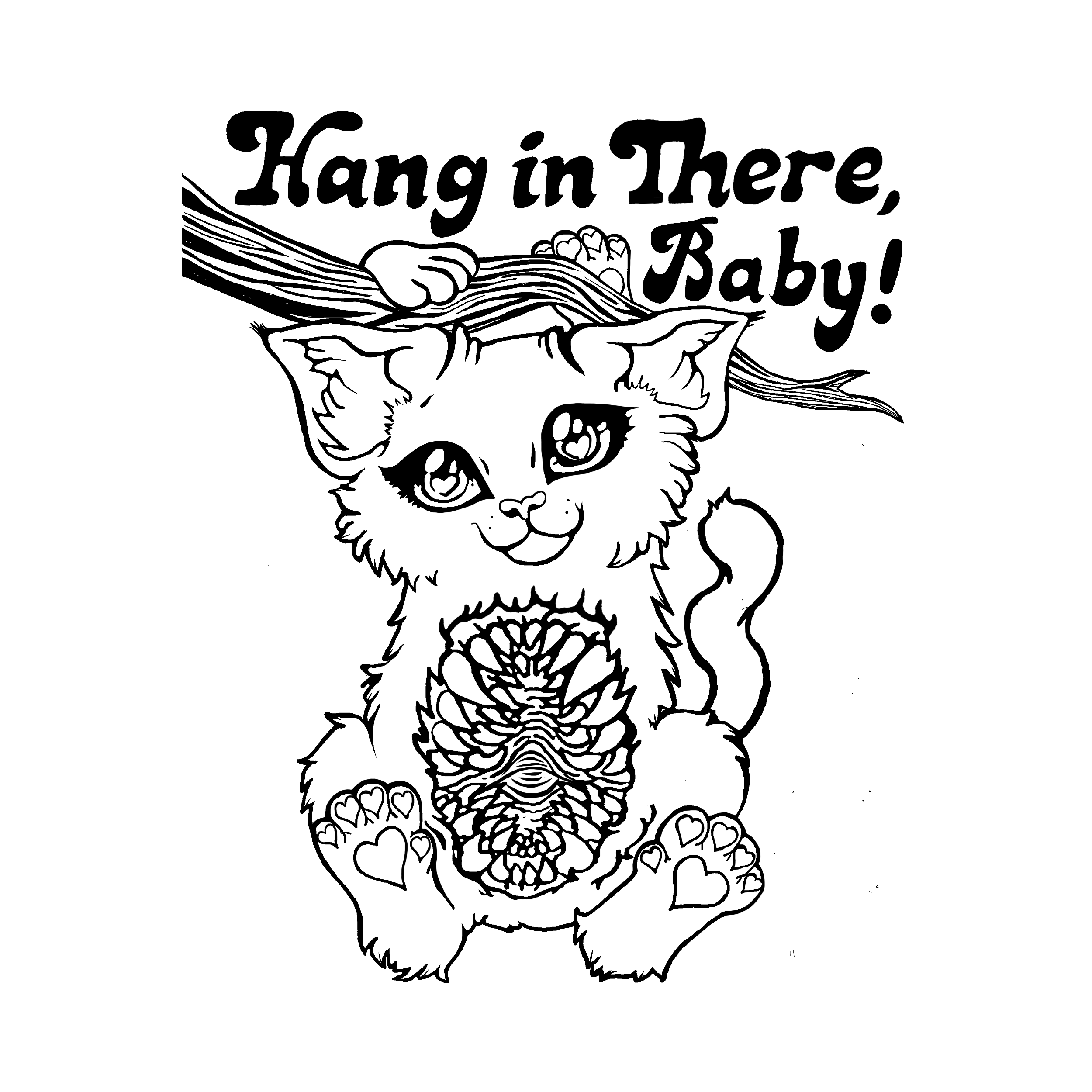 Hang In There Baby Premium Tee