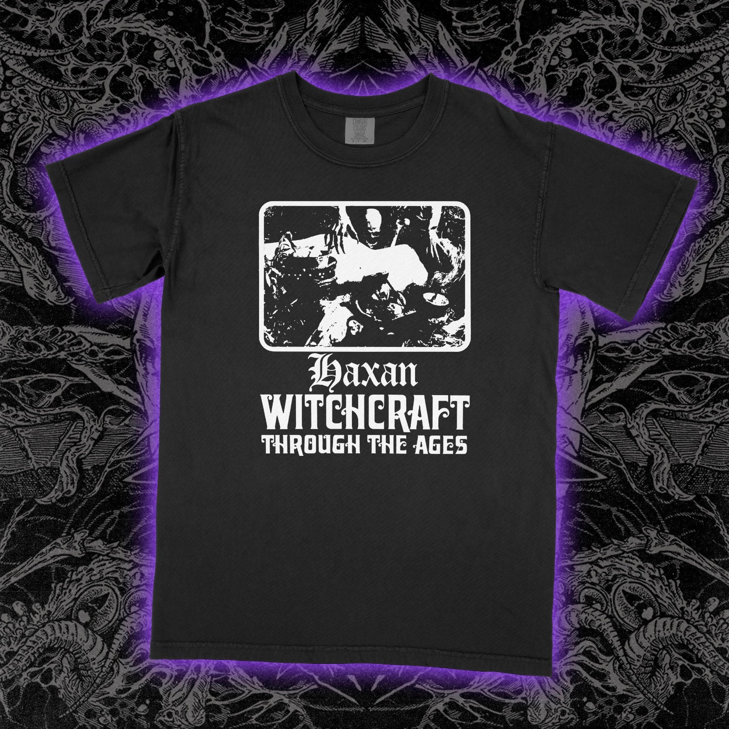 Haxan Witchcraft Through The Ages Comfort Colors Black Tee