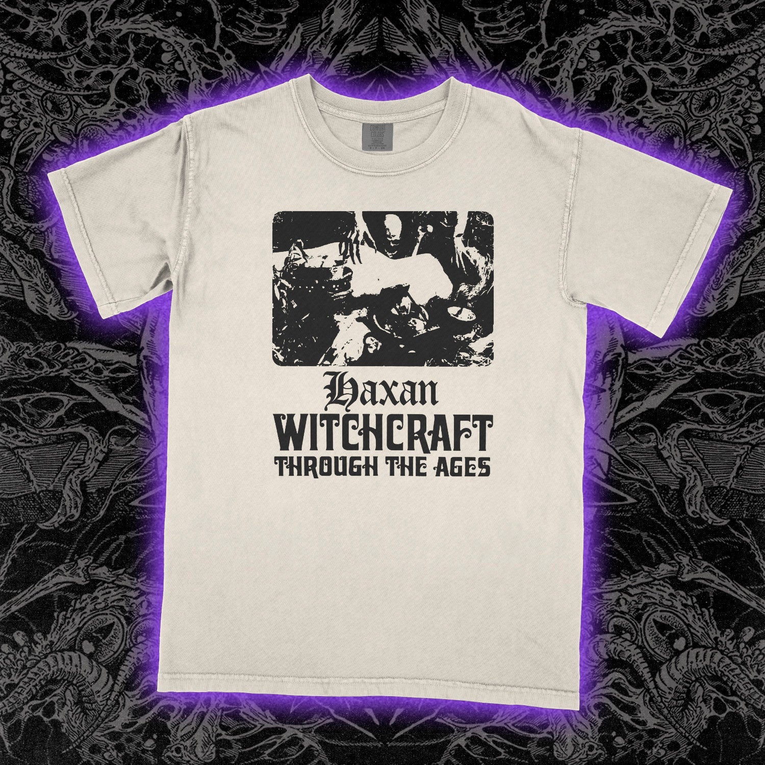 Haxan Witchcraft Through The Ages Comfort Colors Ivory Tee