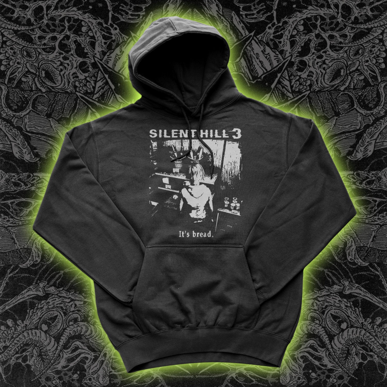 Heather Mason It's Bread Hoodie Black