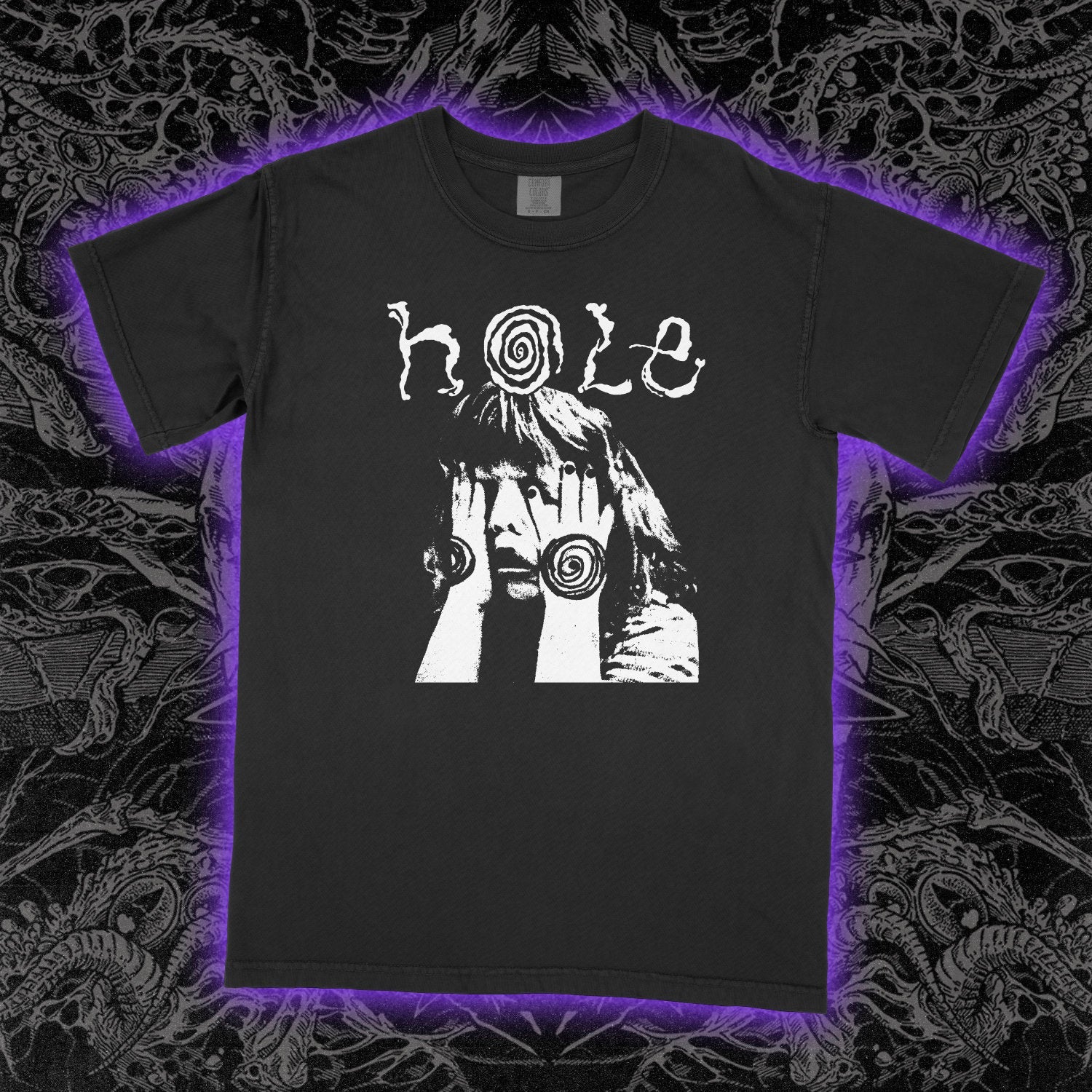 Hole Comfort Colors Black Tee