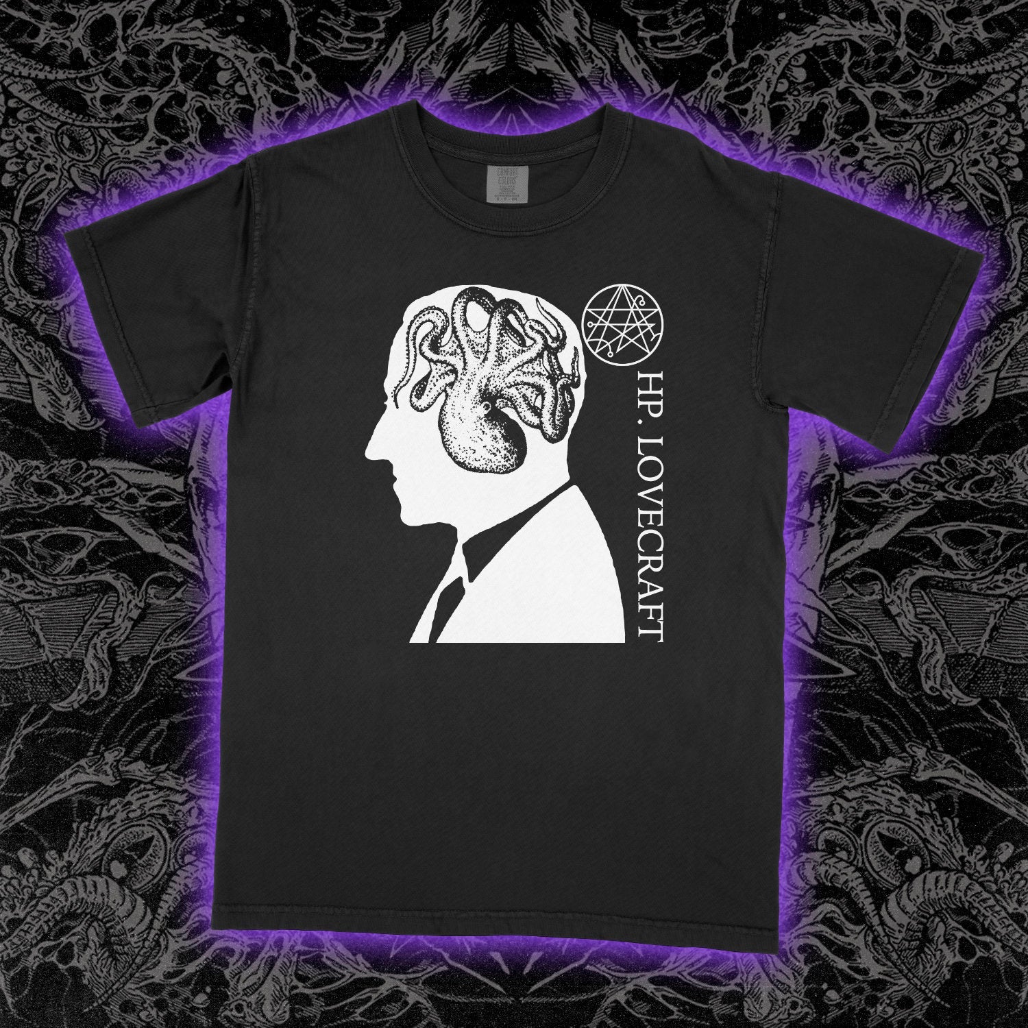 HP Lovecraft Comfort Colors Black Tee