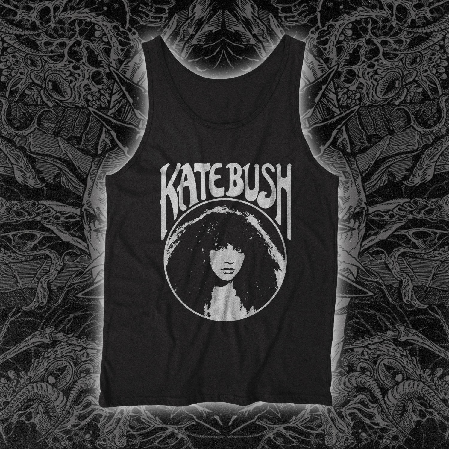 Kate Bush Circle Logo Tank Black