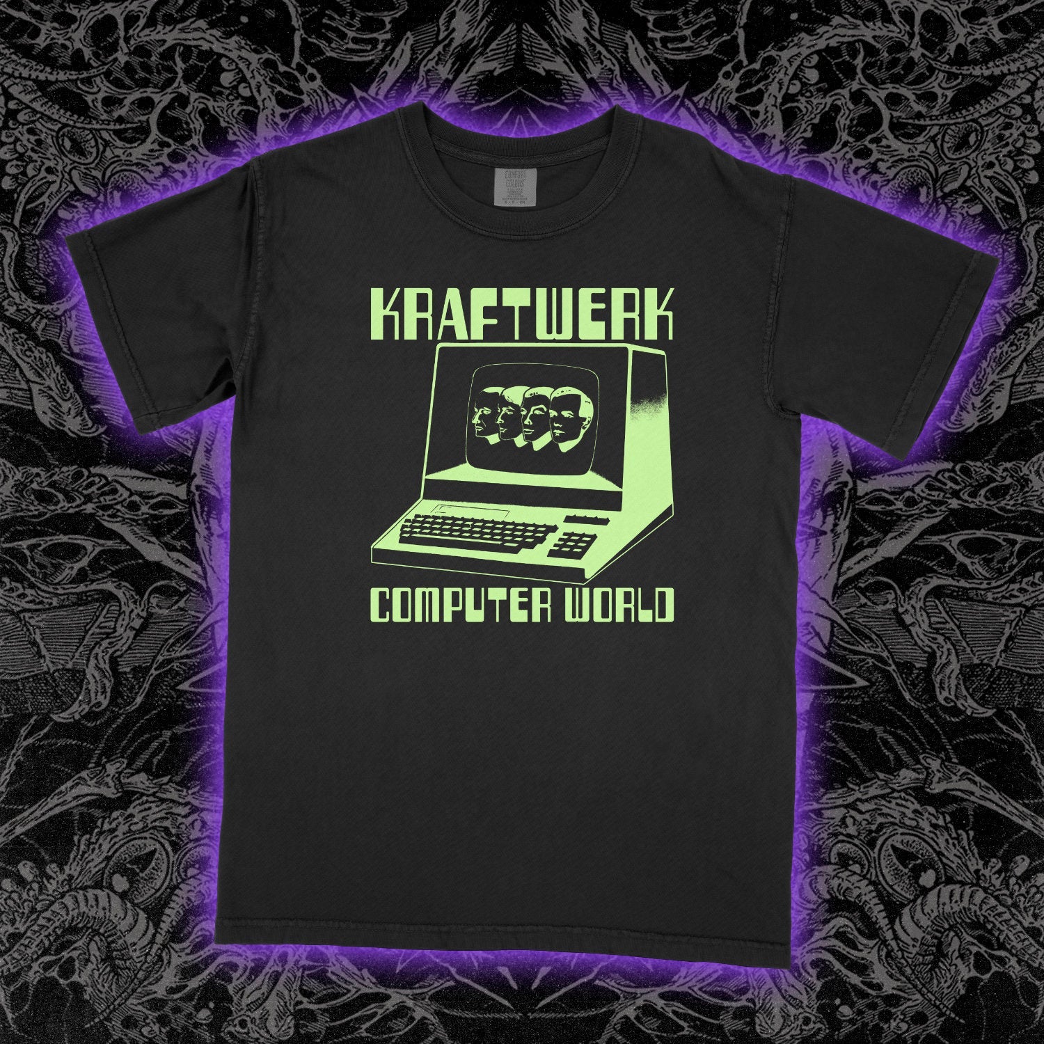 Kraftwerk Computer World Comfort Colors Black Tee