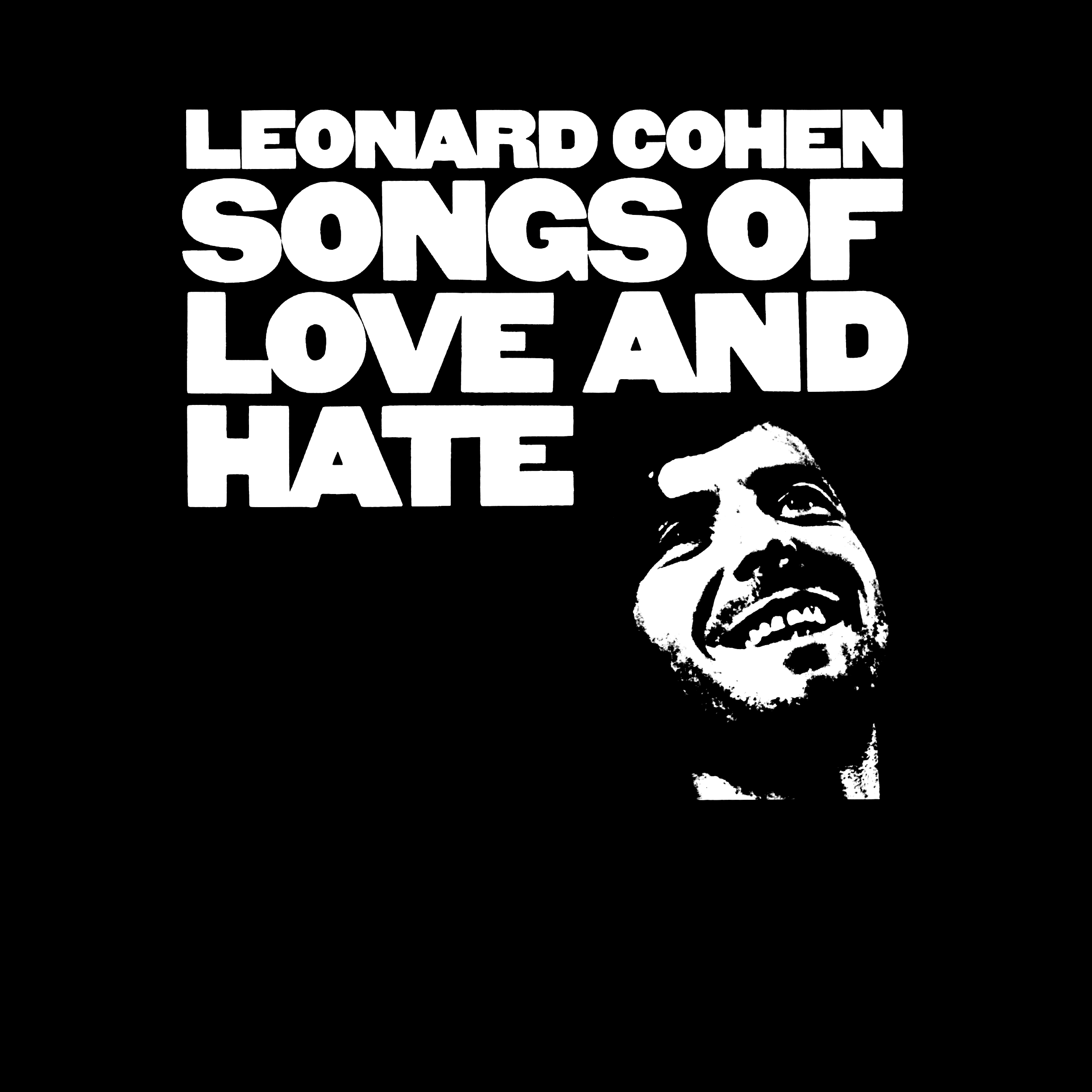 Leonard Cohen Songs Of Love And Hate Premium Tee