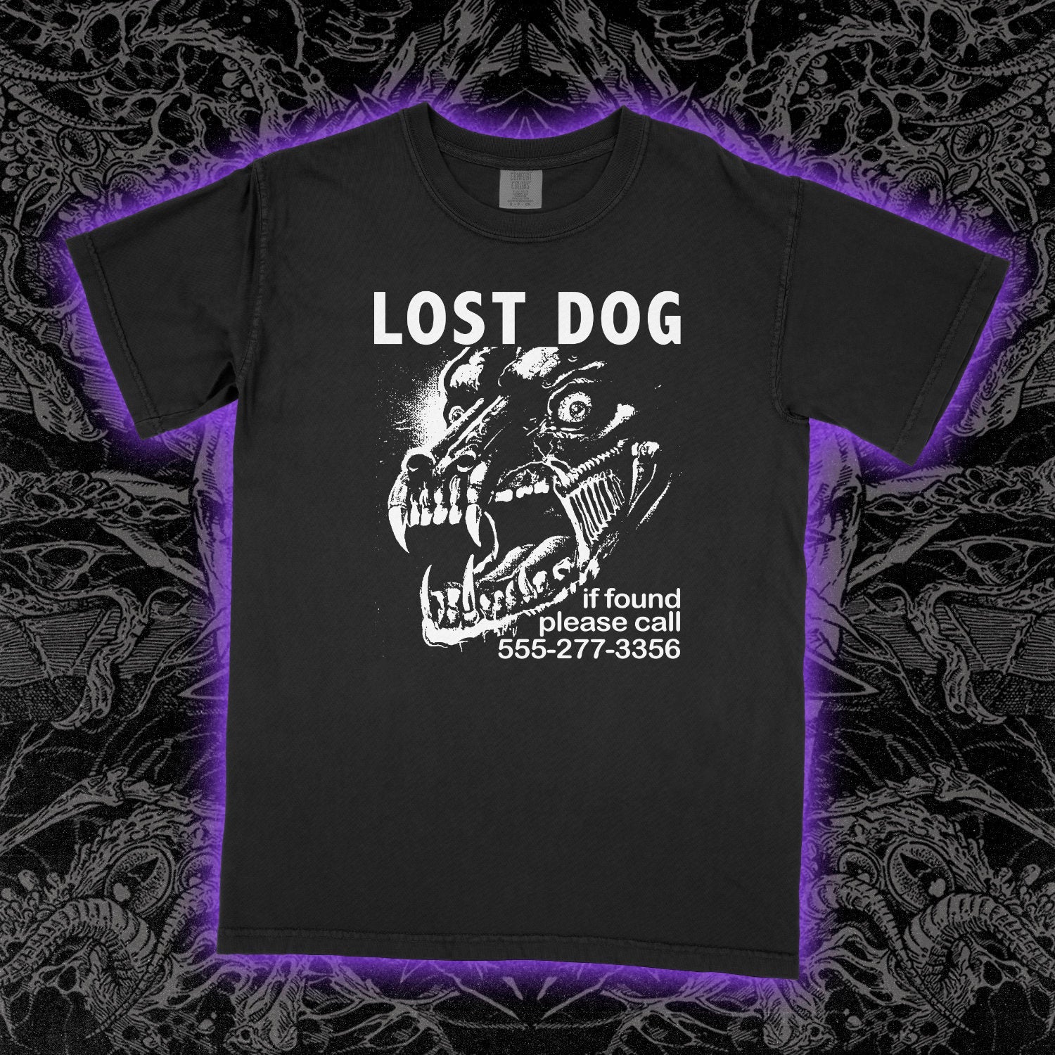 Lost Dog Comfort Colors Black Tee