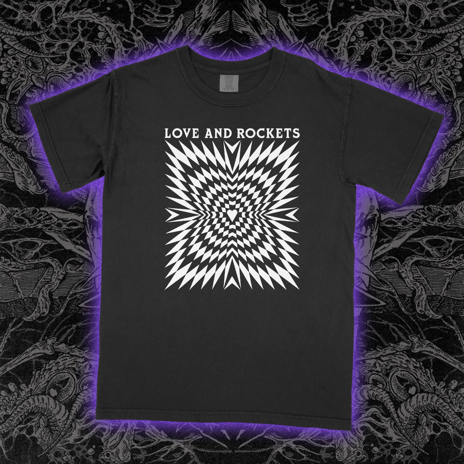 Love And Rockets Comfort Colors Black Tee