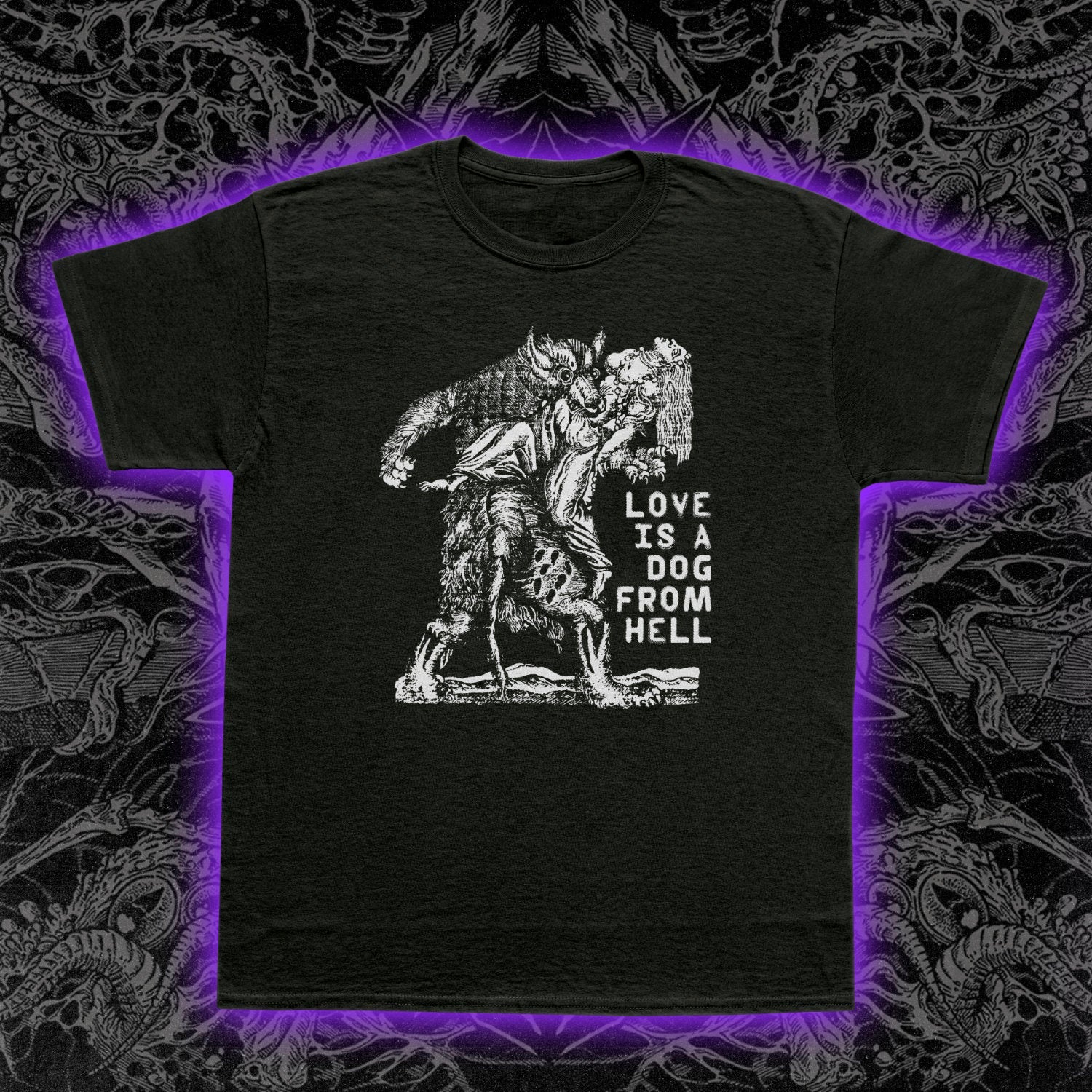 Love Is A Dog From Hell Premium Tee
