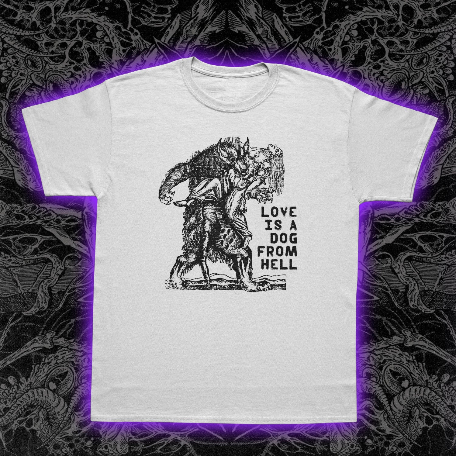 Love Is A Dog From Hell Premium Tee
