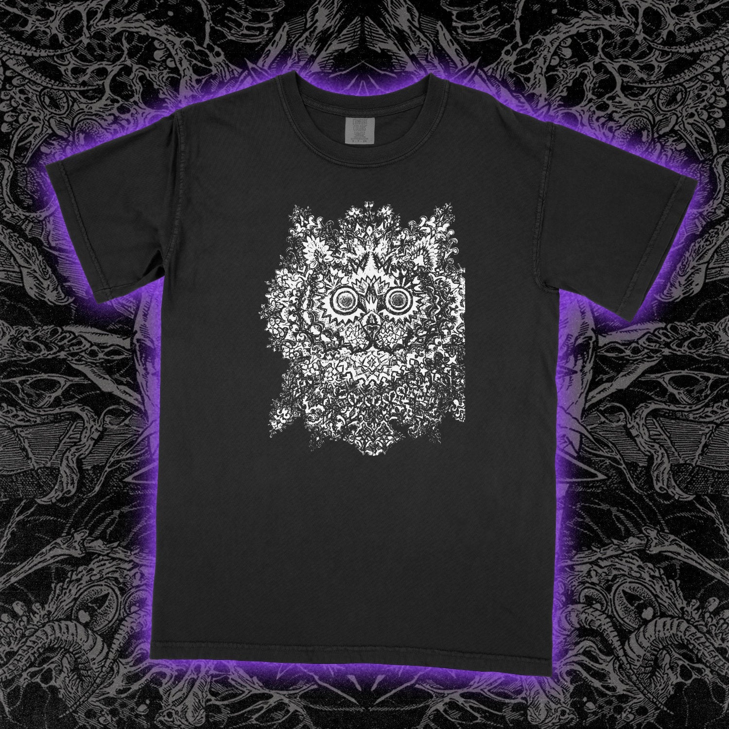 LSD Cat Comfort Colors Black Tee