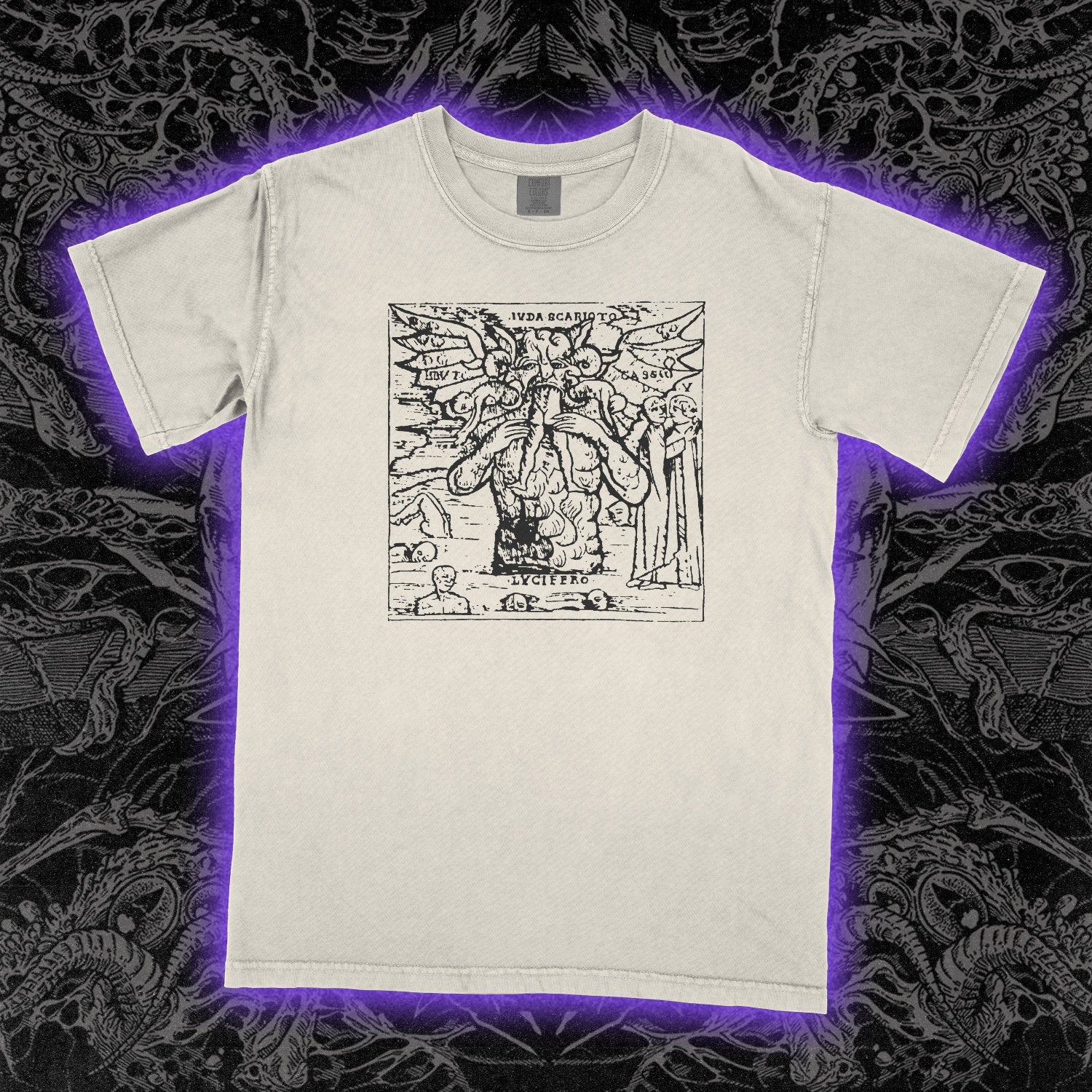 Lucifer Devours Judas Comfort Colors Ivory Tee