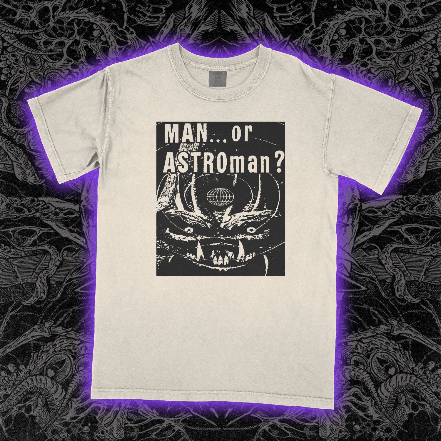 Man Or Astro-Man Comfort Colors Ivory Tee