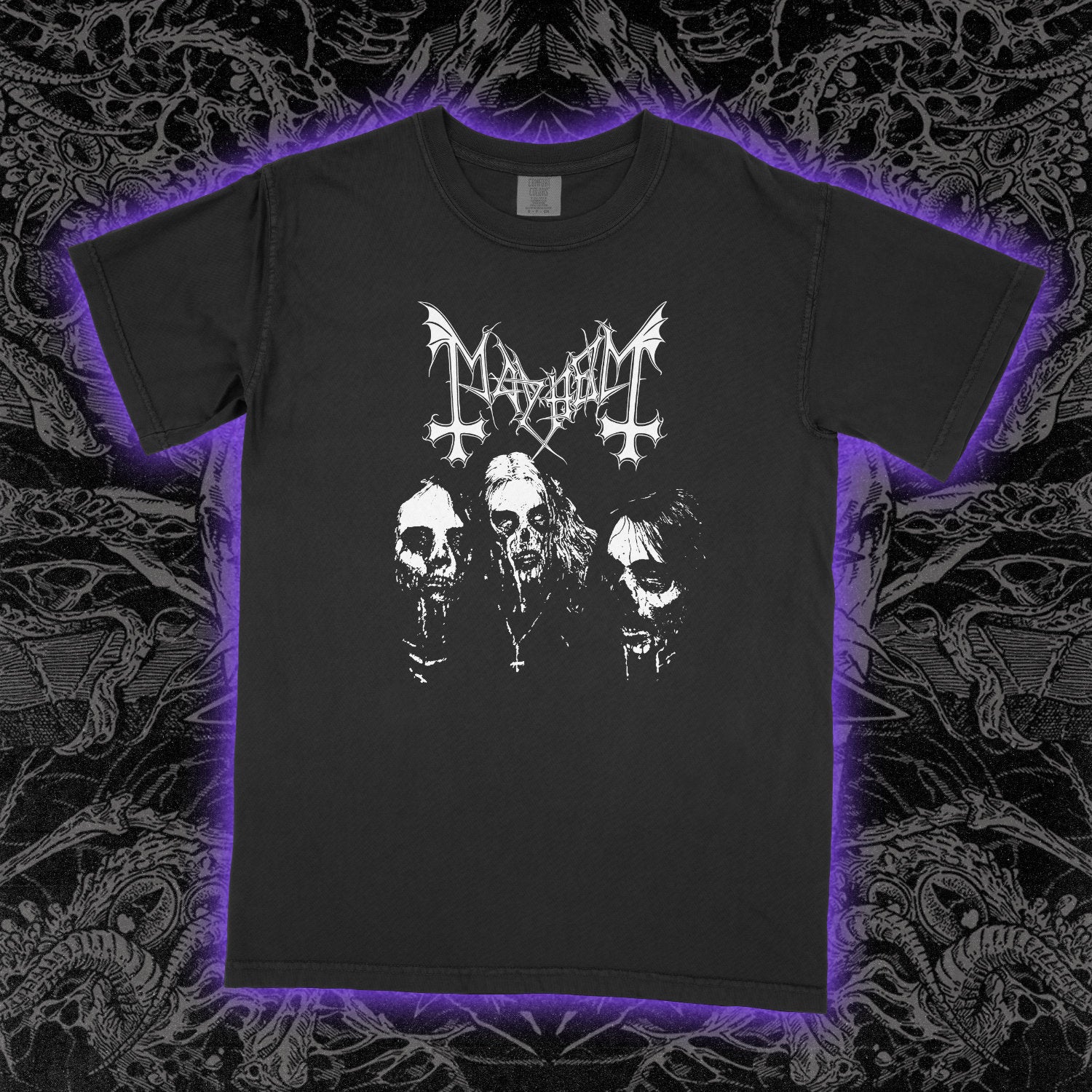 Mayhem Black Metal Comfort Colors Black Tee