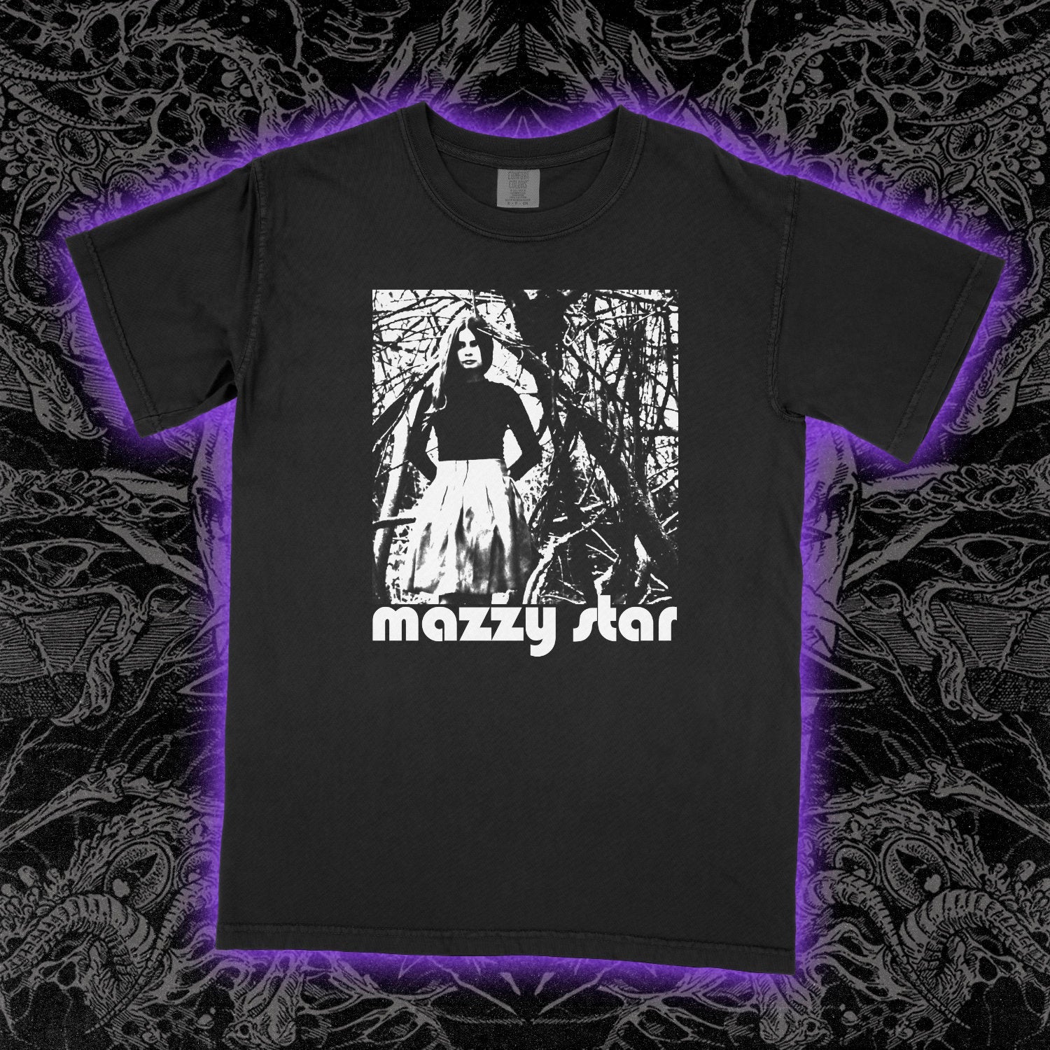 Mazzy Star Hope Sandoval Comfort Colors Black Tee