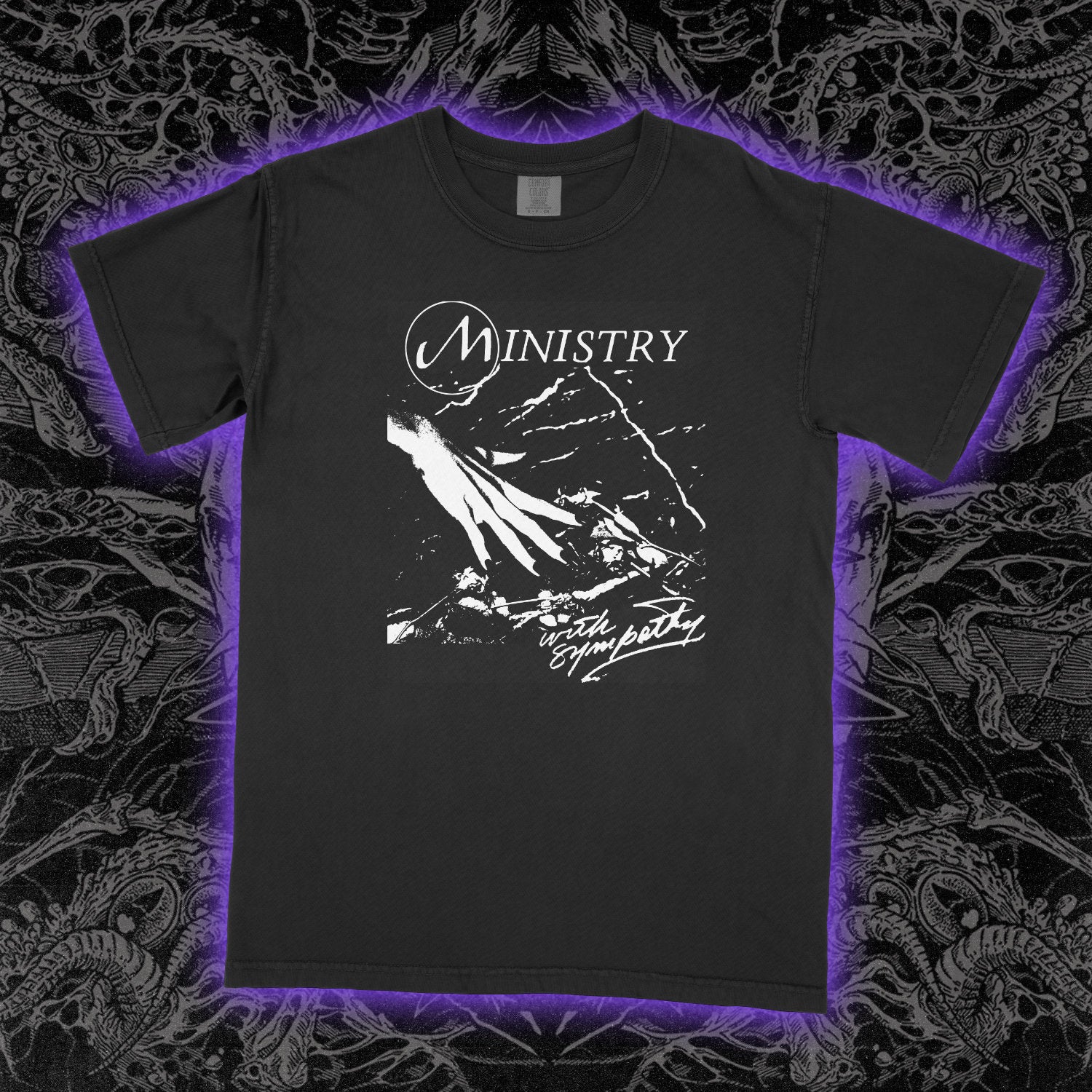 Ministry With Sympathy Comfort Colors Black Tee