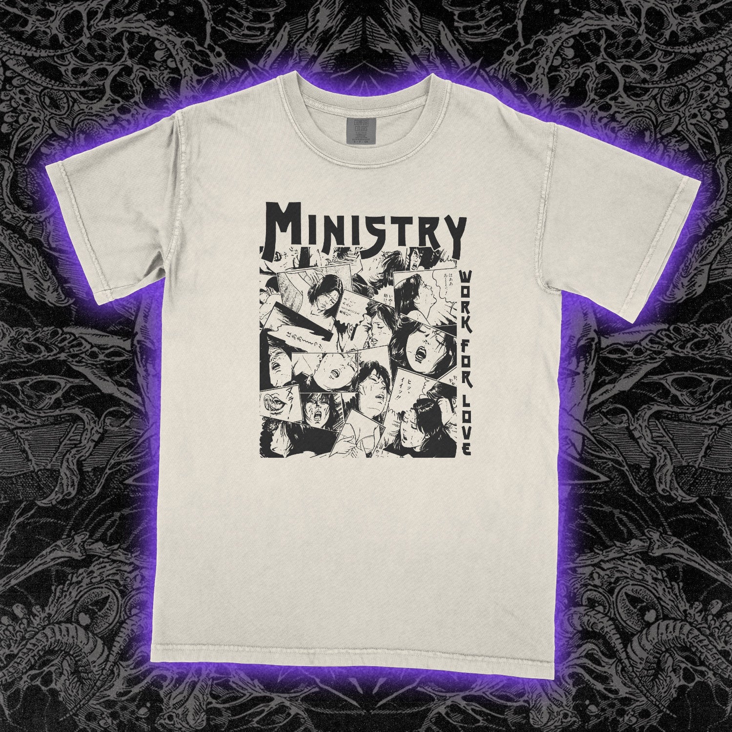 Ministry Work For Love Comfort Colors Ivory Tee