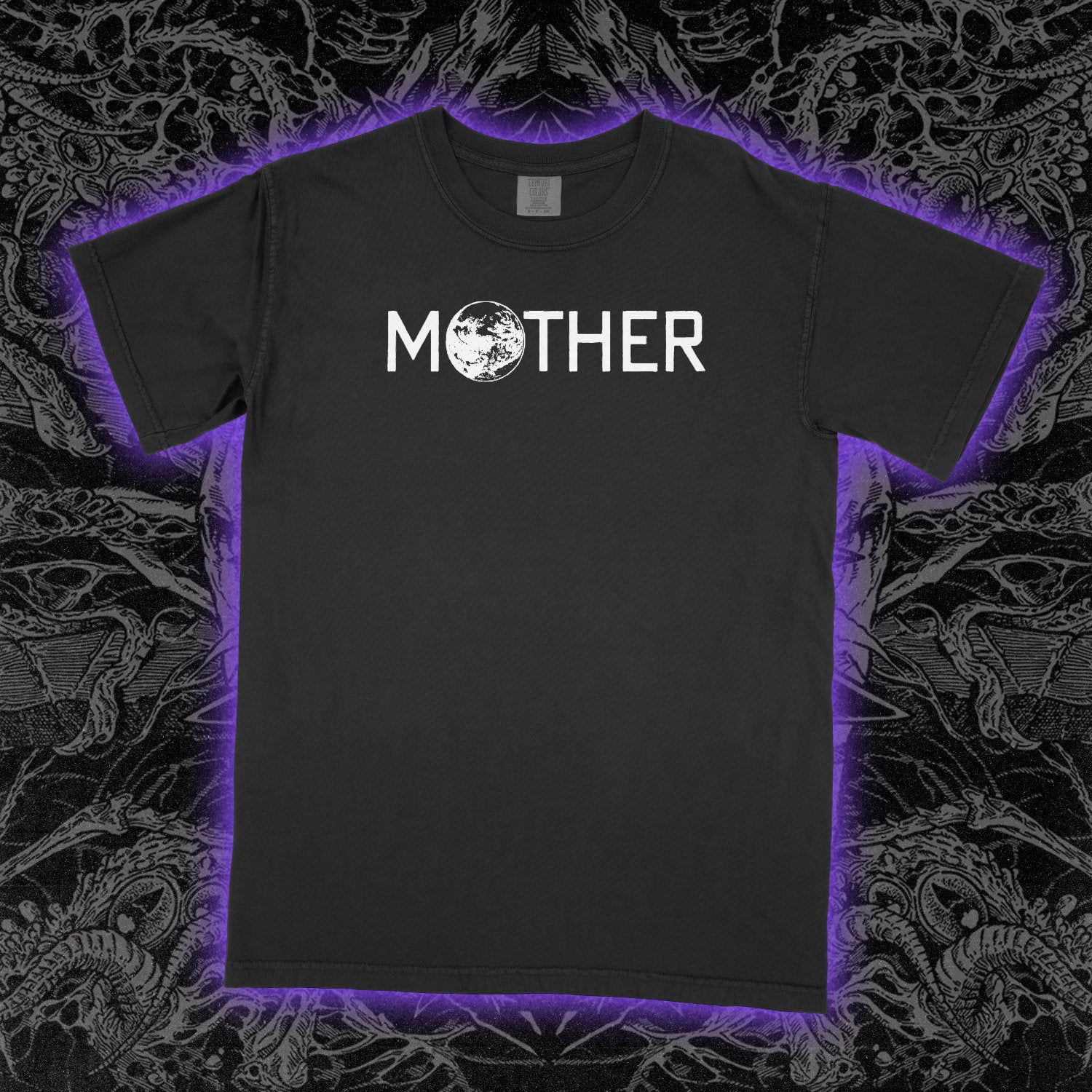 Mother Earthbound Comfort Colors Black Tee