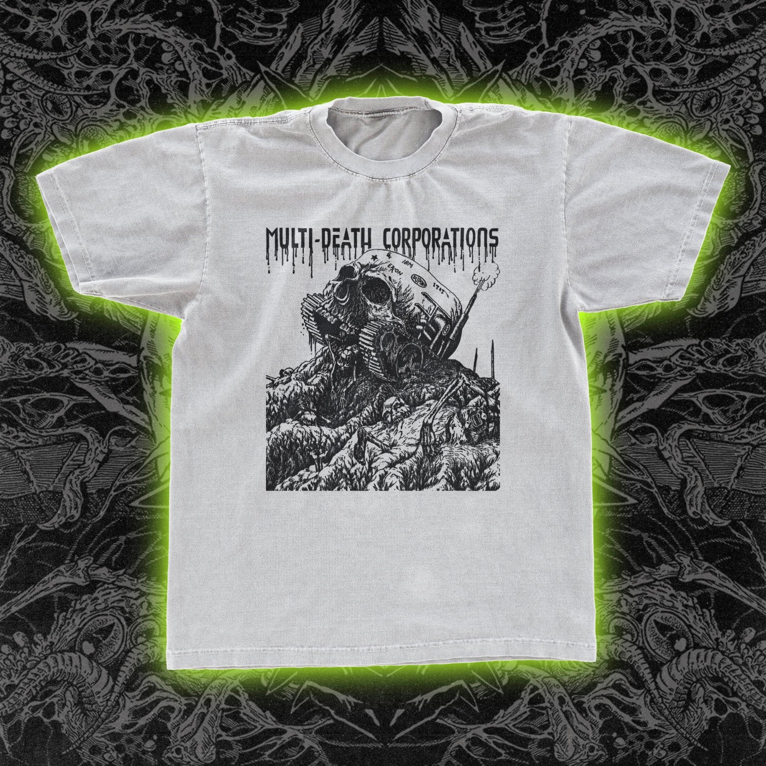 Multi Death Corporations Classic Gildan Shirt | Occult & Obscure