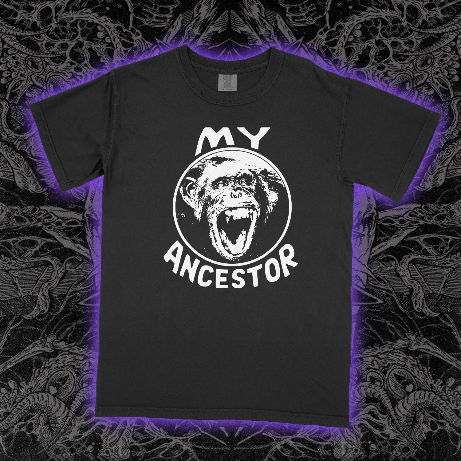 My Ancestor Comfort Colors Black Tee