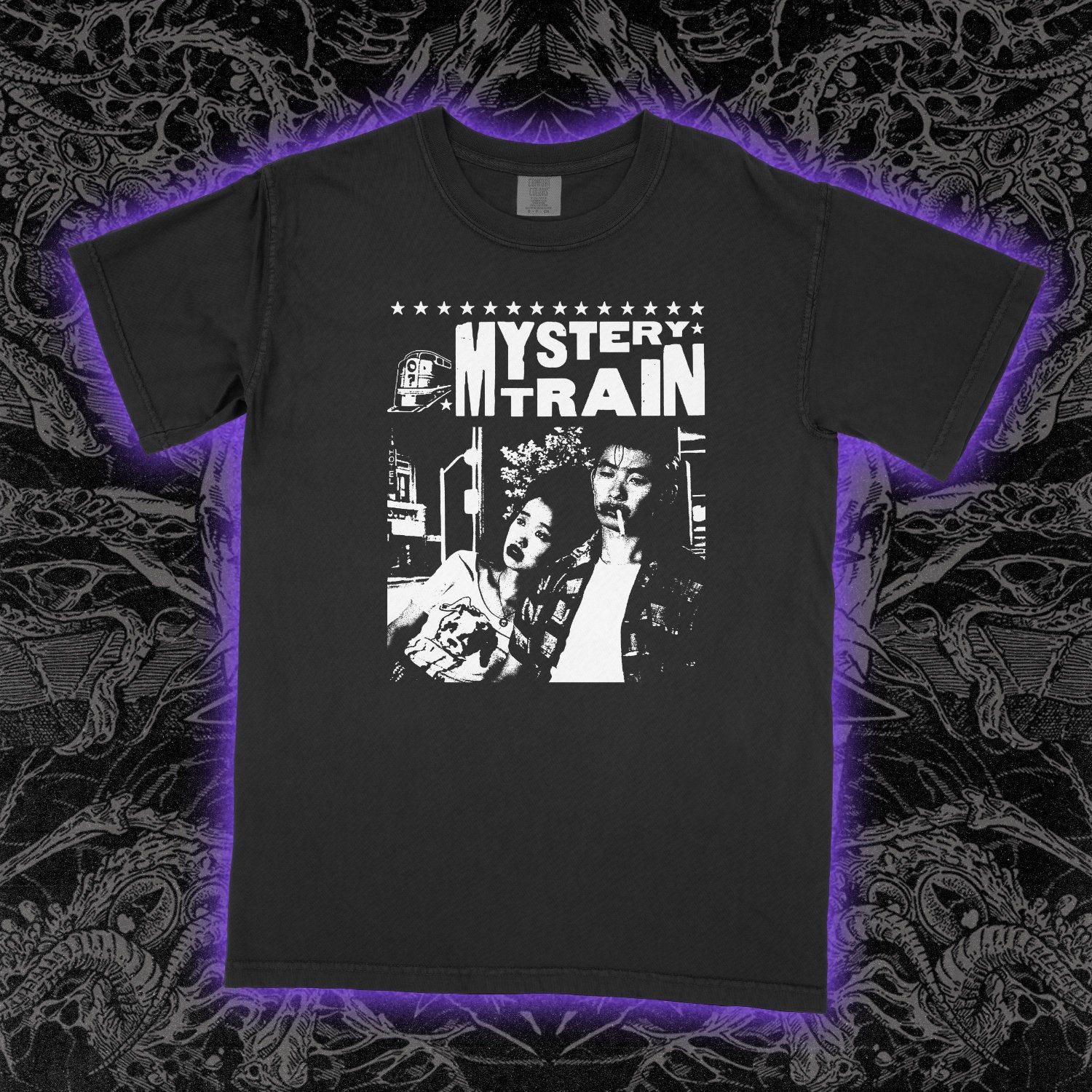 Mystery Train Film Comfort Colors Black Tee