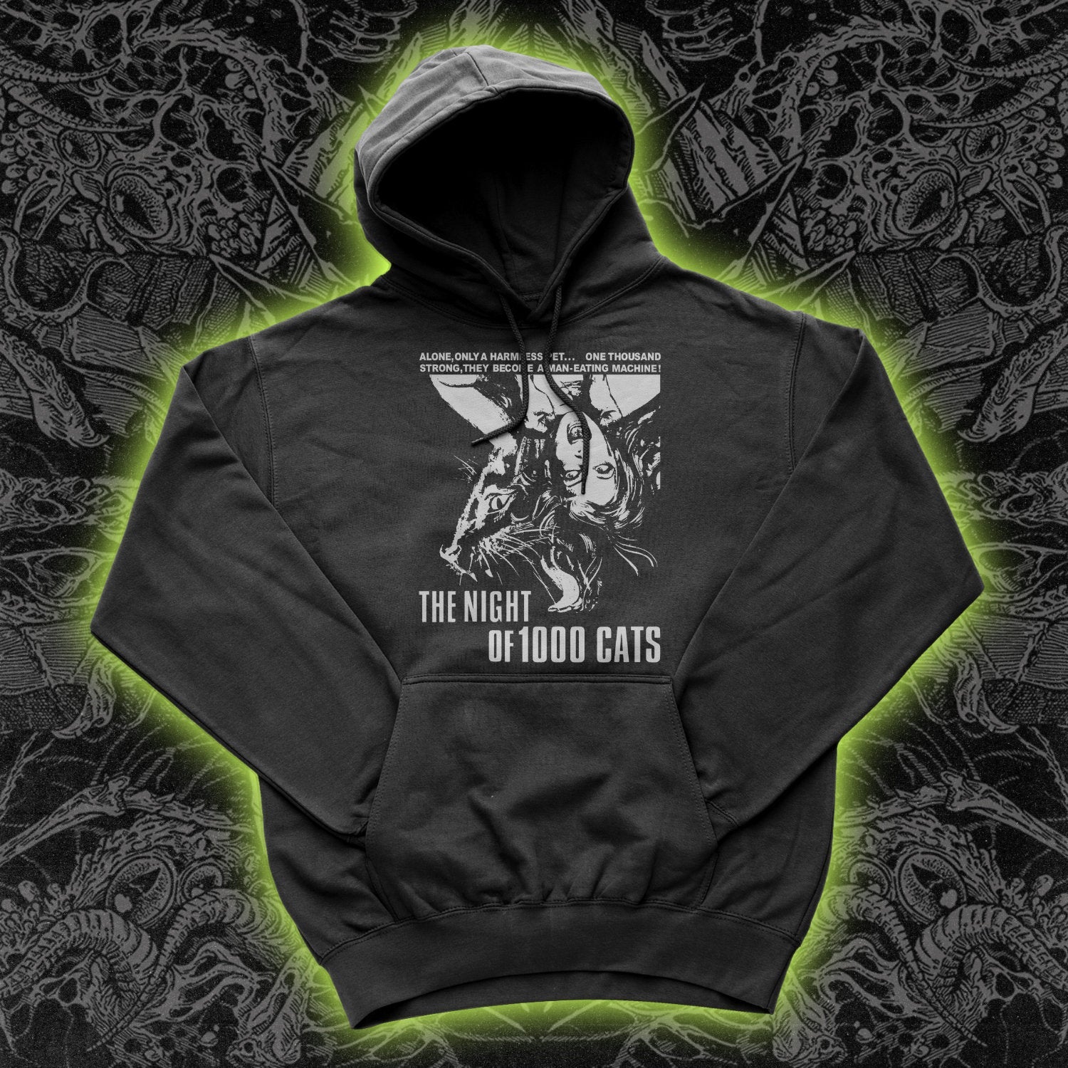 Night Of 1000 Cats Film Hoodie