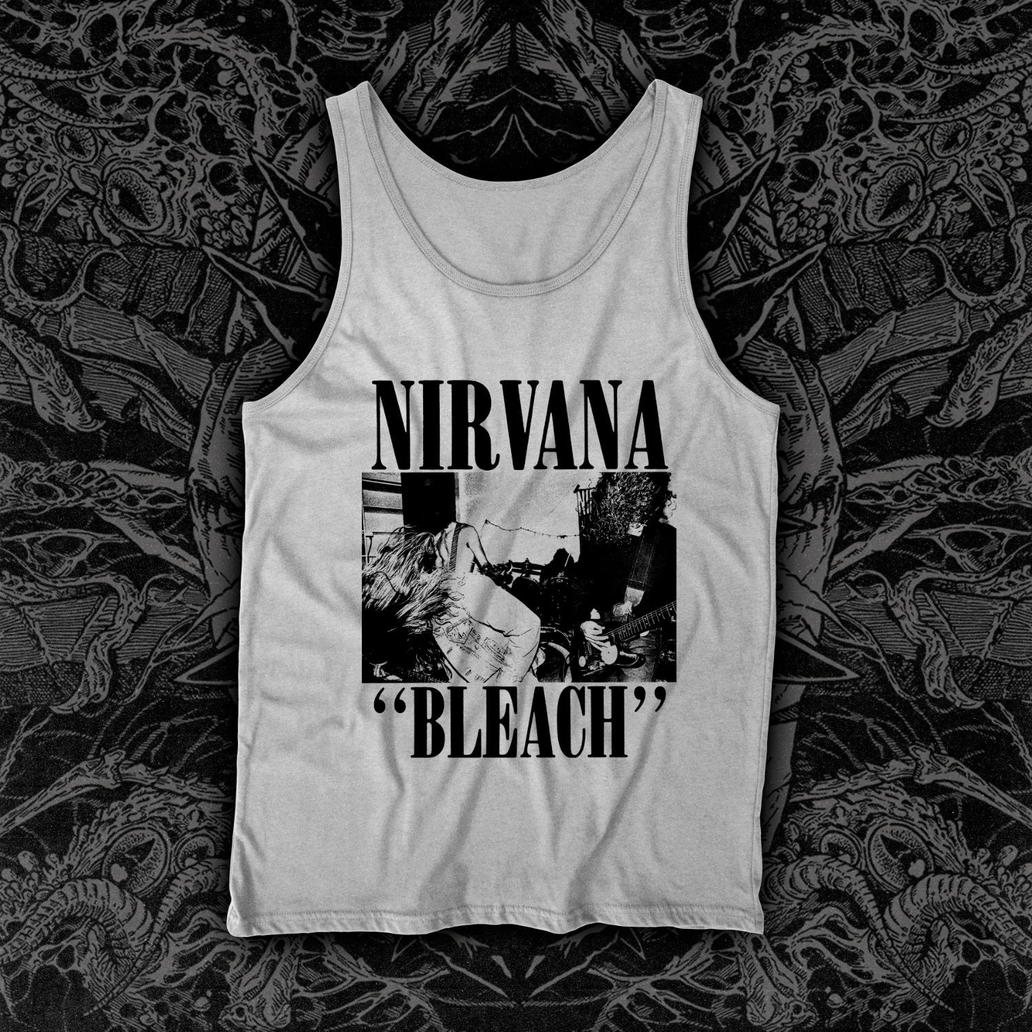 Nirvana Bleach Tank White