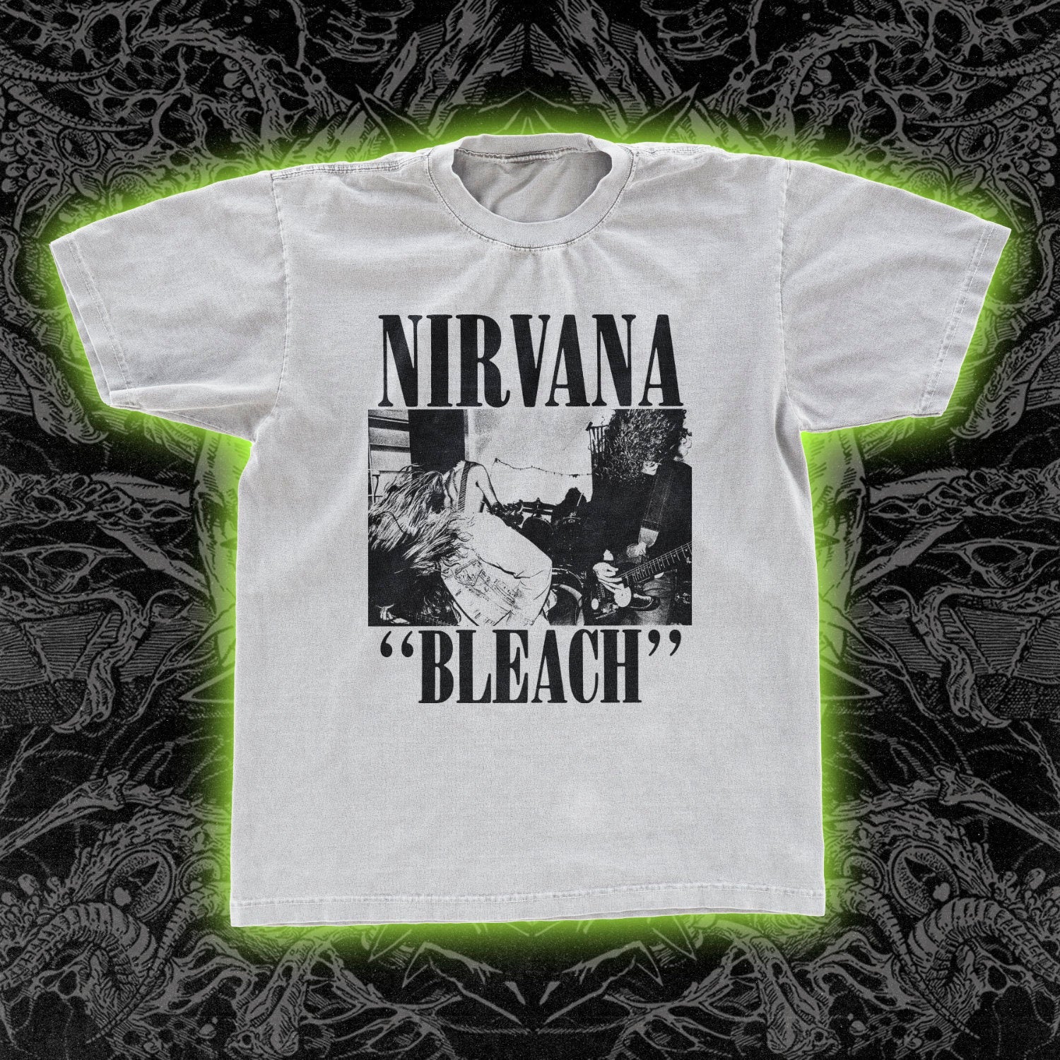 Custom Nirvana Bleach T-Shirt : r/grunge