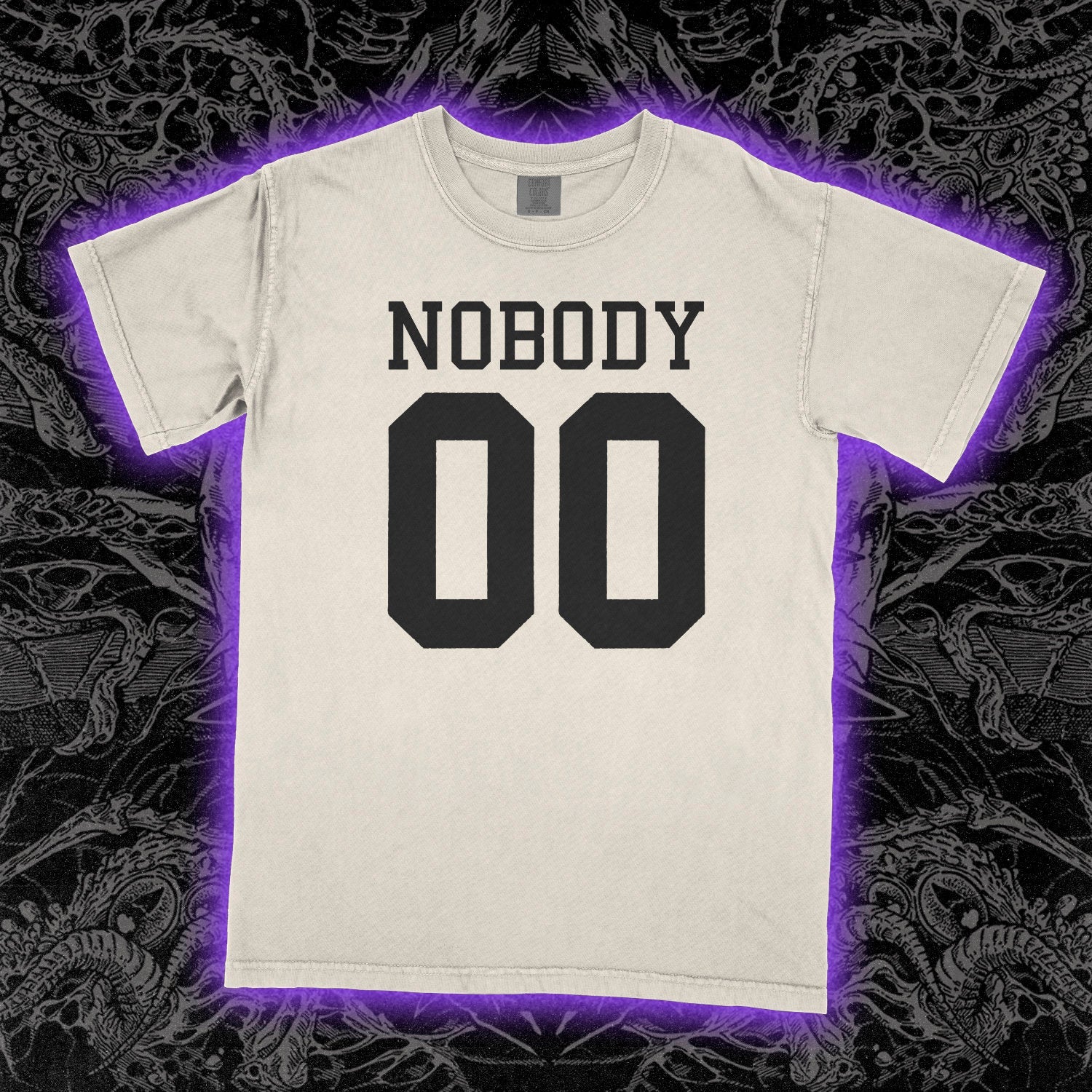 Nobody Sports Jersey Comfort Colors Ivory Tee