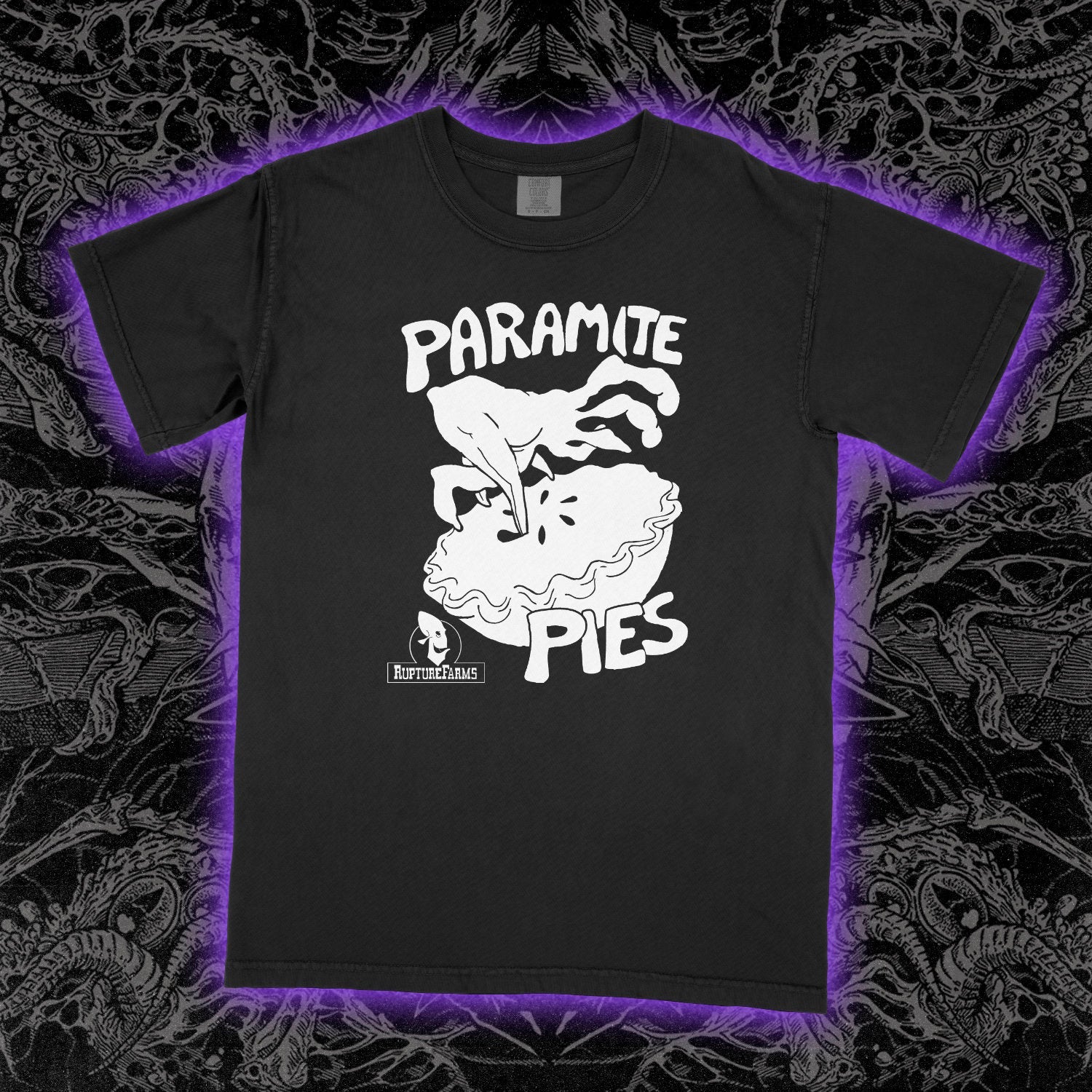 Paramite Pies Abe's Oddworld Comfort Colors Black Tee