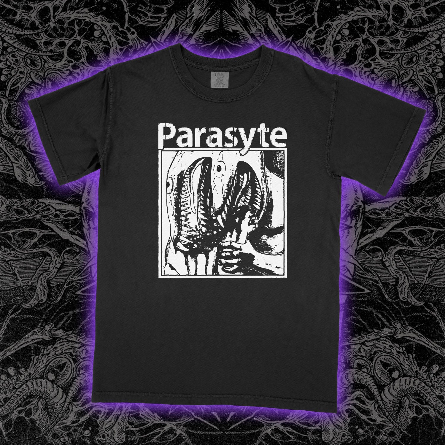 Parasyte Manga Comfort Colors Black Tee