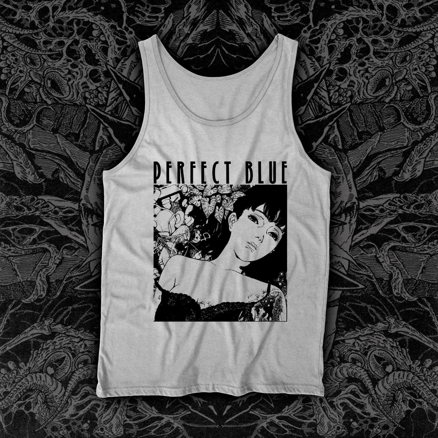 Perfect Blue Tank White