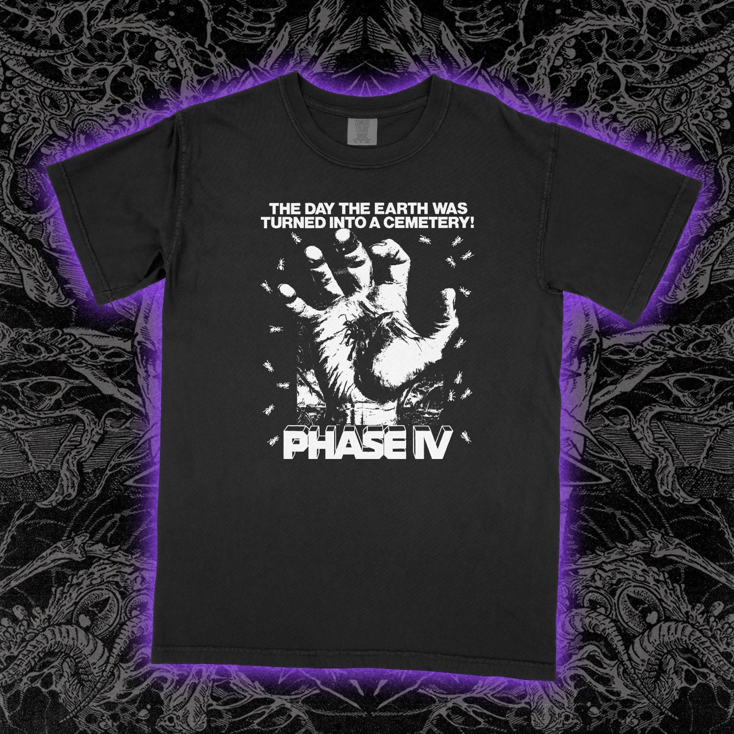 Phase IV Comfort Colors Black Tee