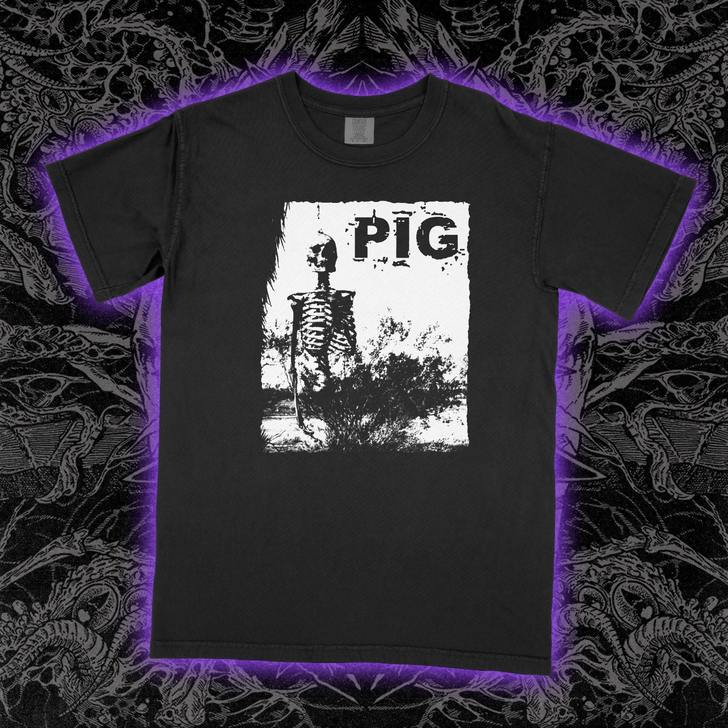 Pig Rozz Williams Film Comfort Colors Black Tee