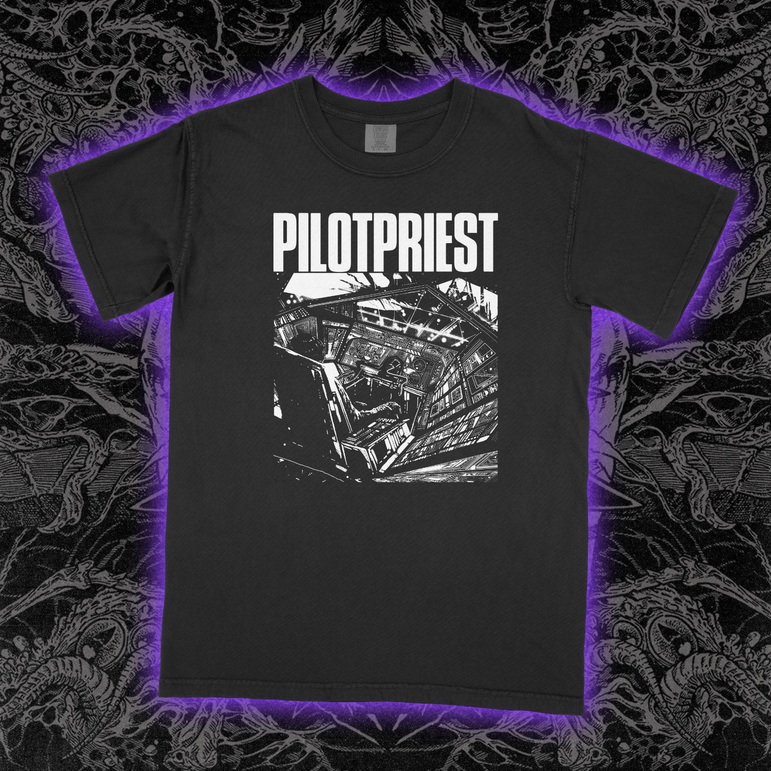 Pilotpriest Comfort Colors Black Tee