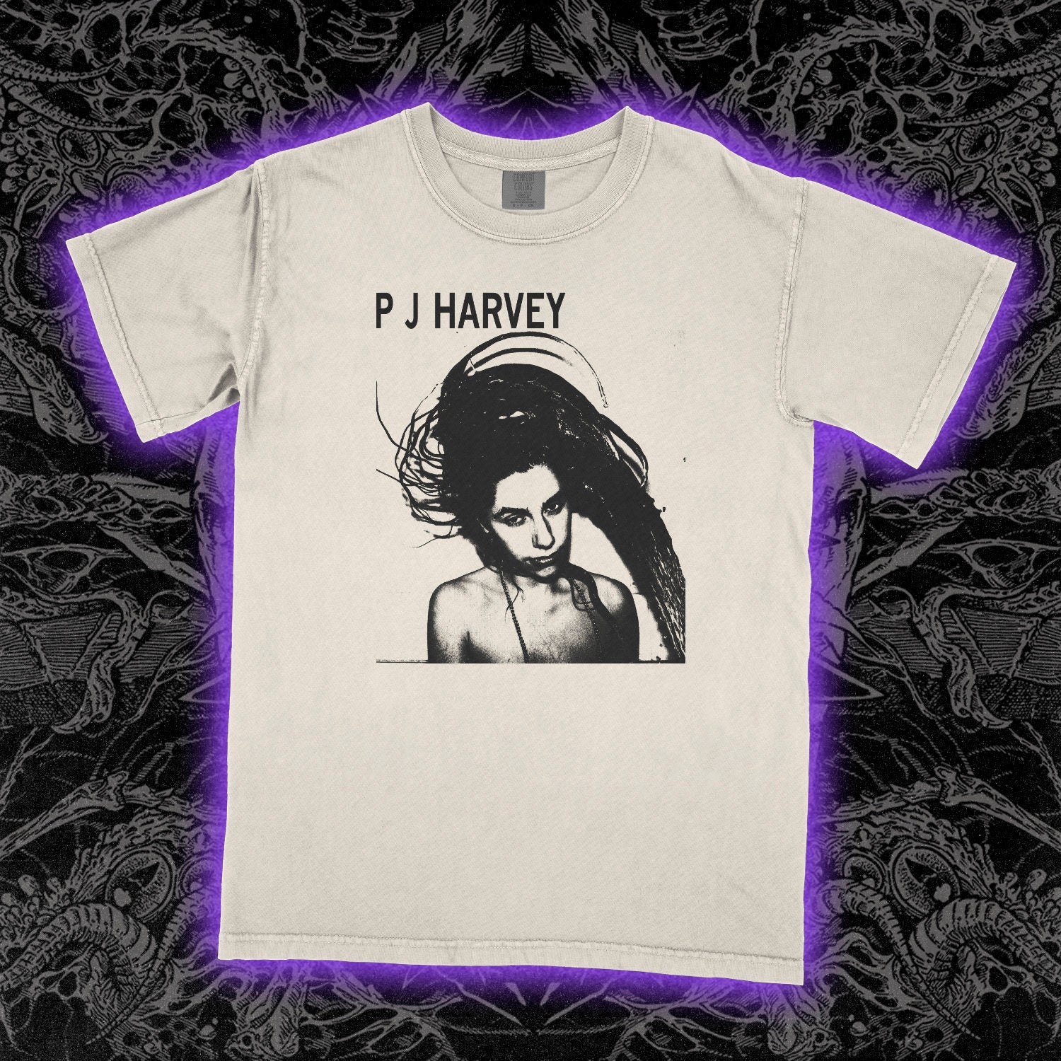 PJ Harvey Rid Of Me Comfort Colors Ivory Tee