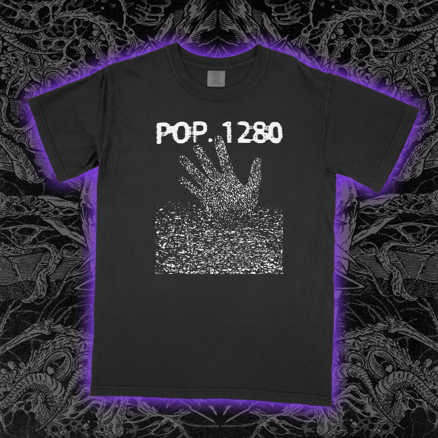 Pop 1280 Comfort Colors Black Tee