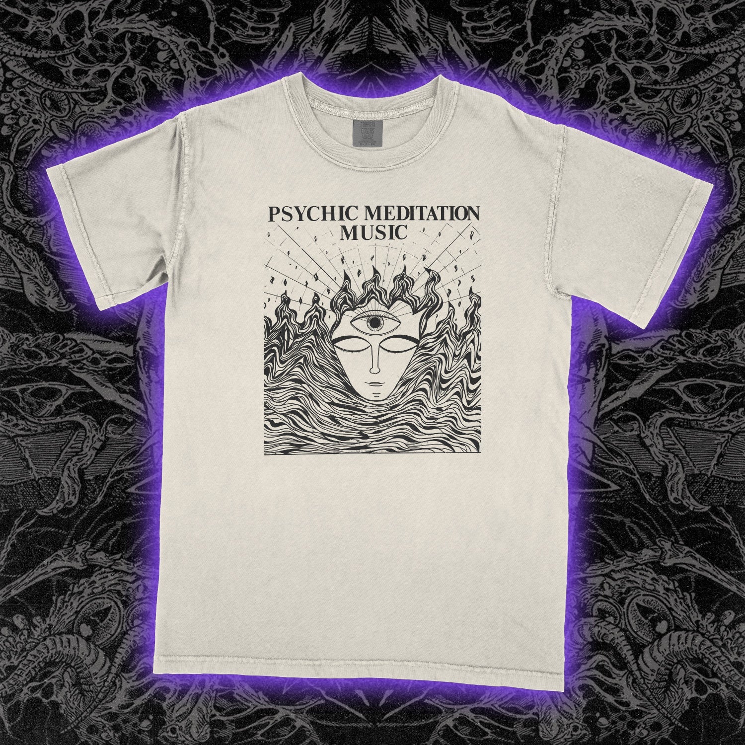 Psychic Meditation Comfort Colors Ivory Tee