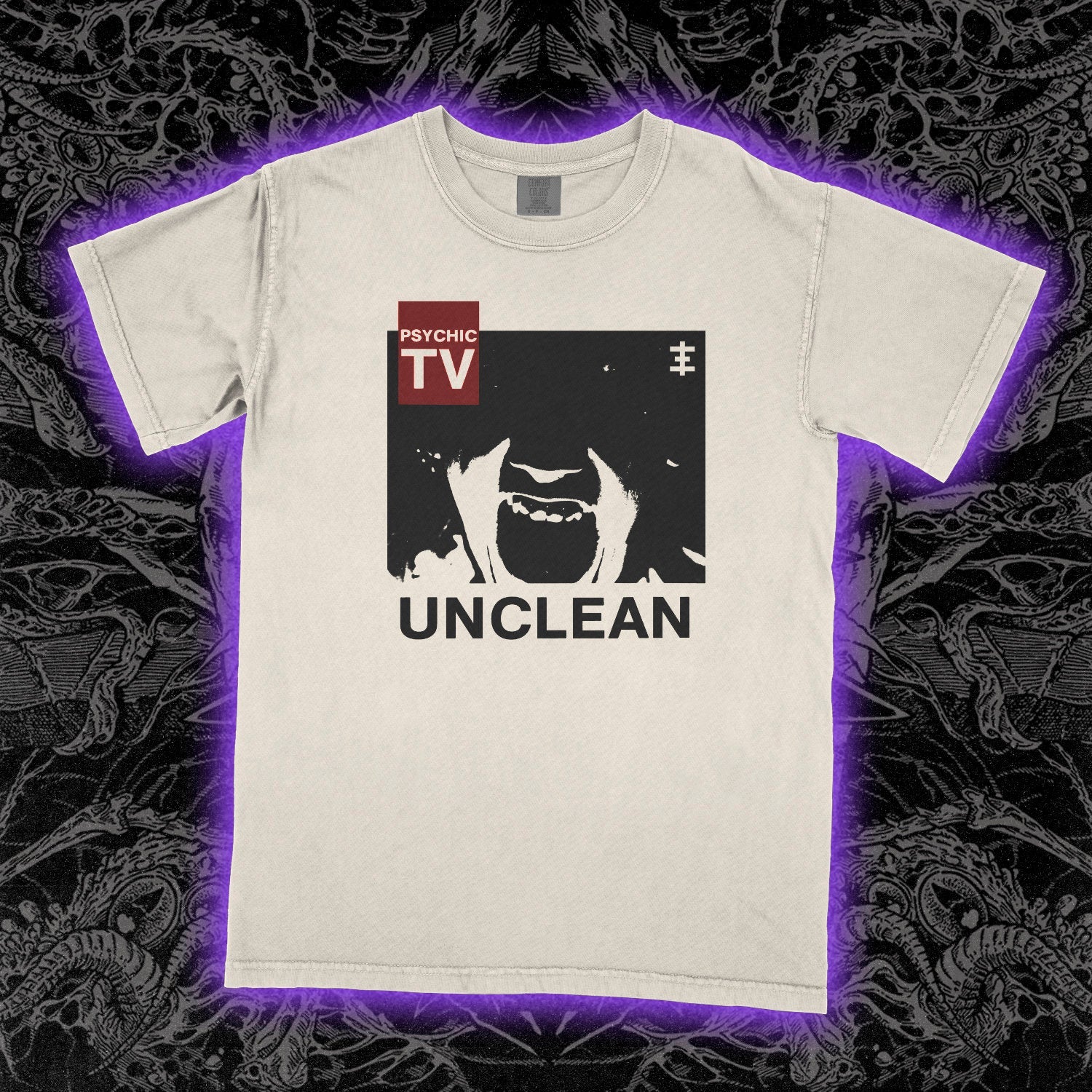 Psychic TV Unclean Comfort Colors Ivory Tee