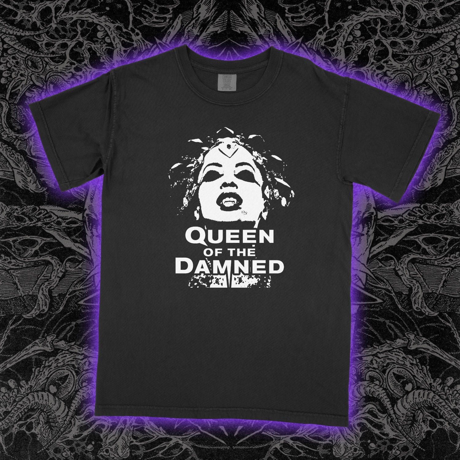 Queen of the Damned Comfort Colors Tee Black