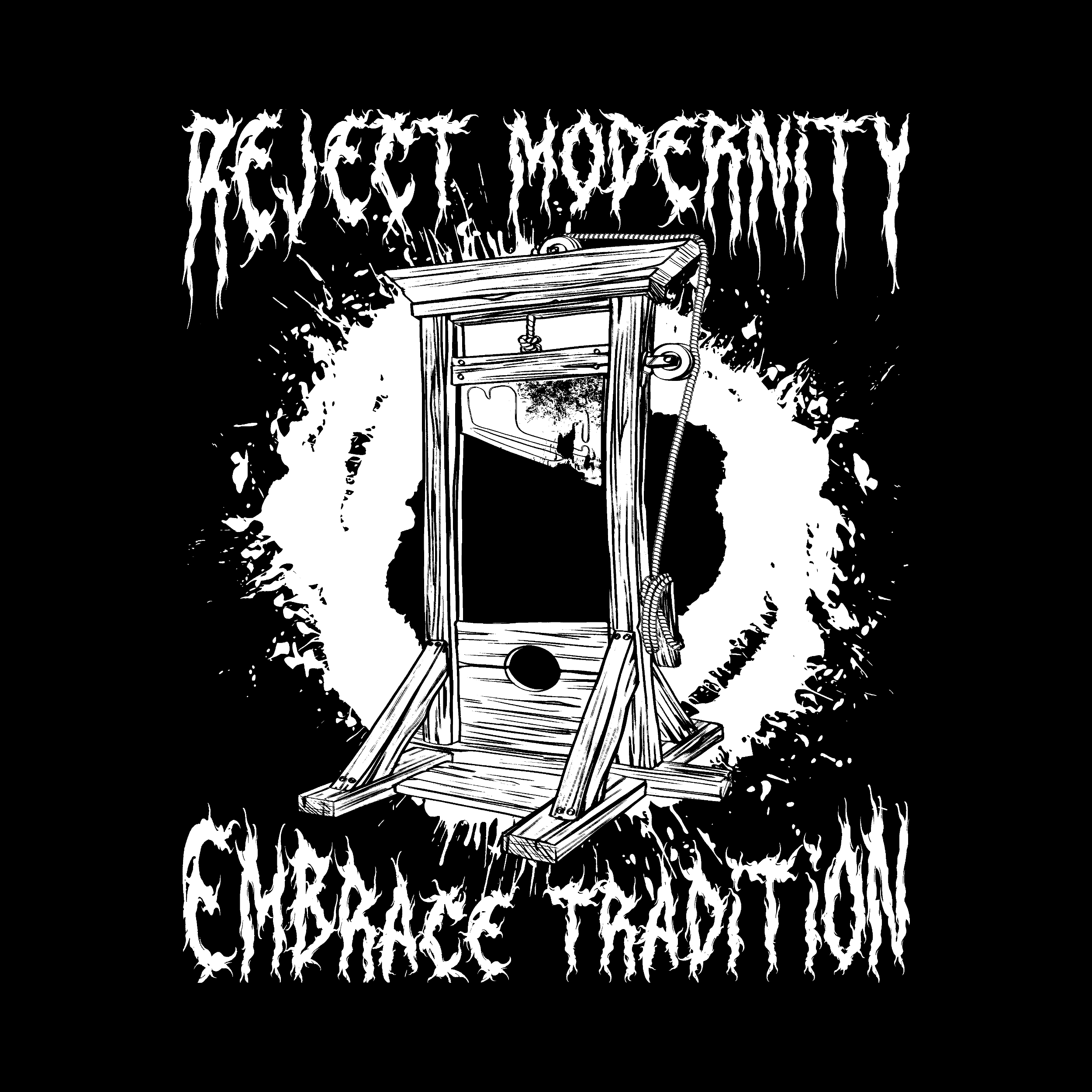 Reject Modernity Embrace Guillotine Working Premium Tee