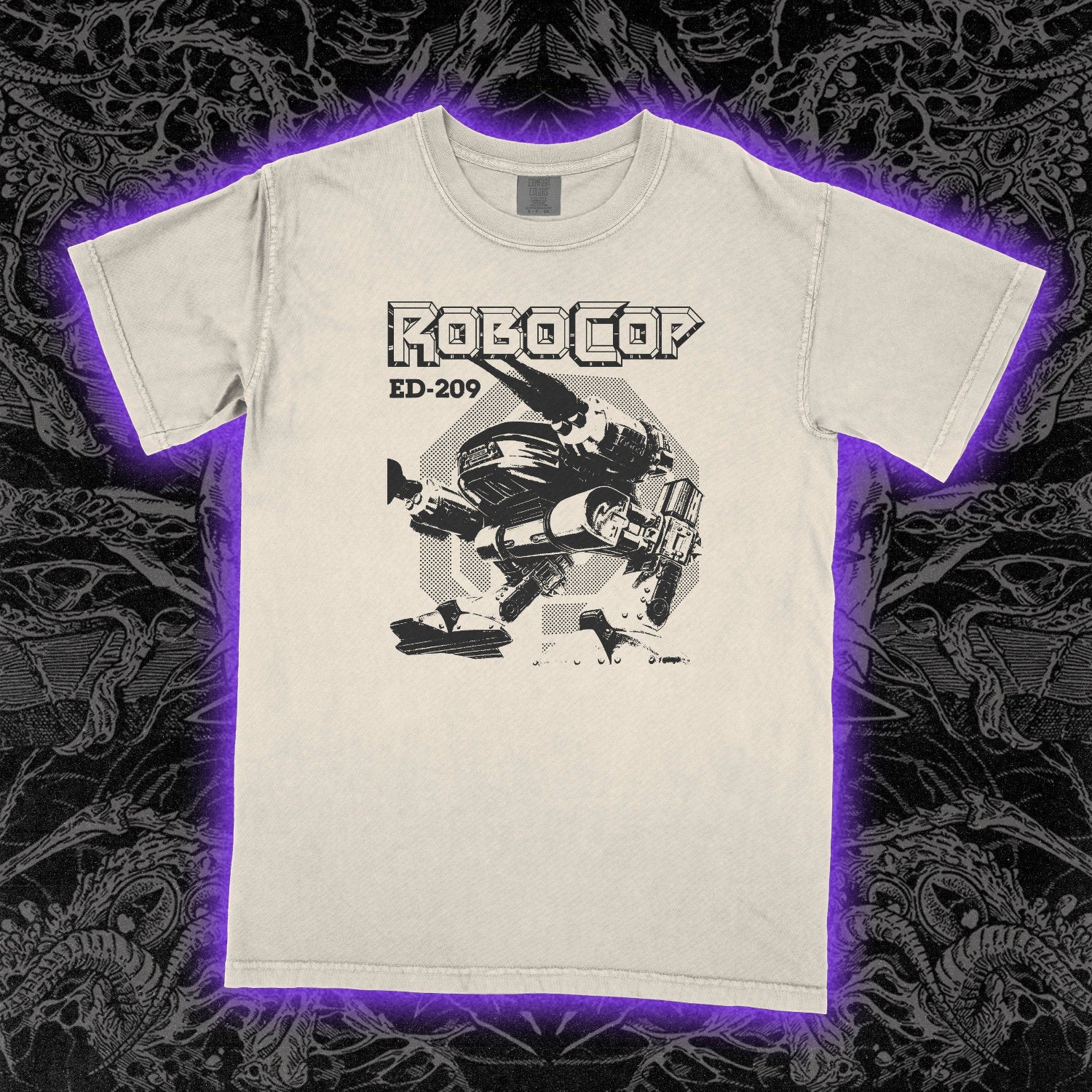 Robocop ED-209 Comfort Colors Ivory Tee