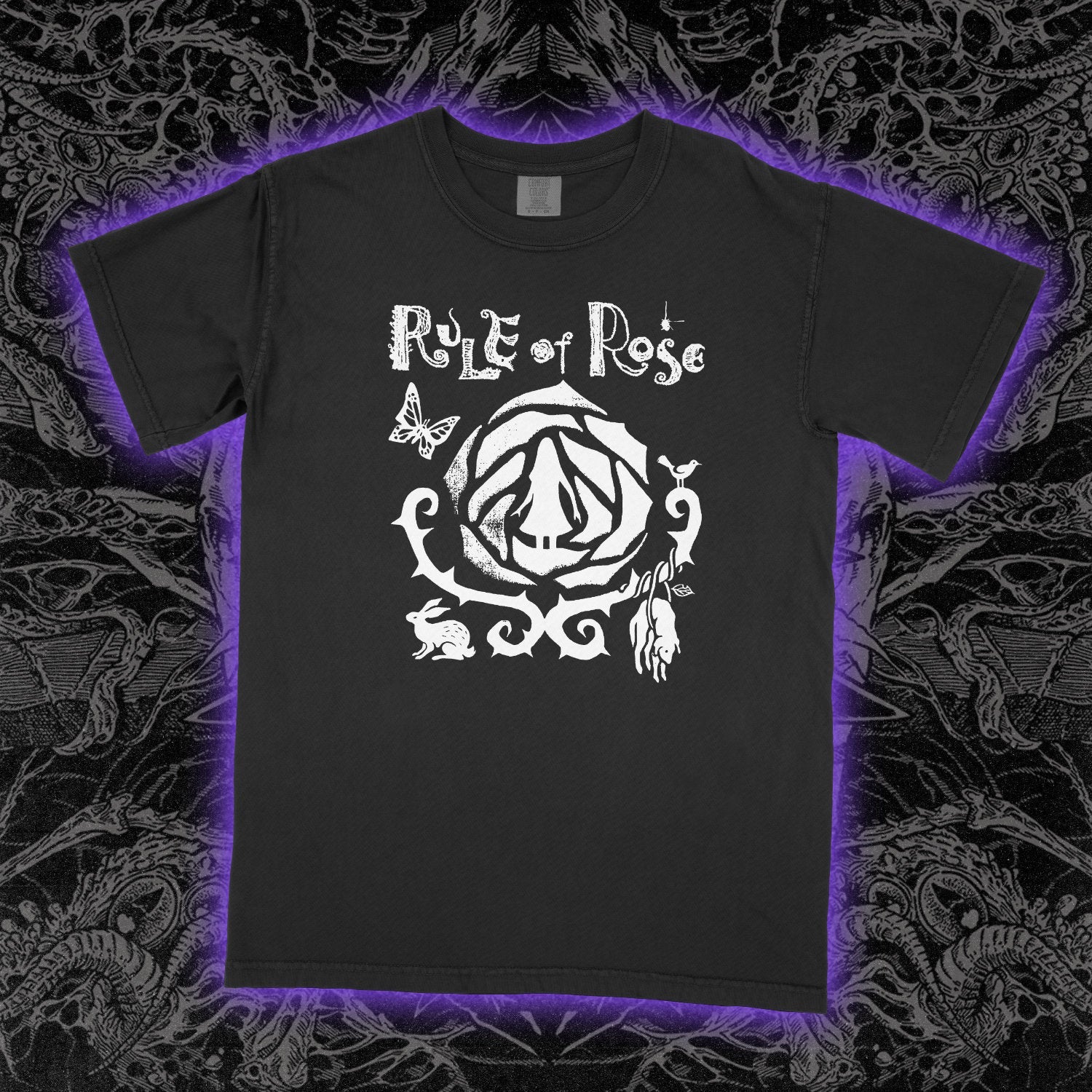 Rule of Rose Comfort Colors Tee Black