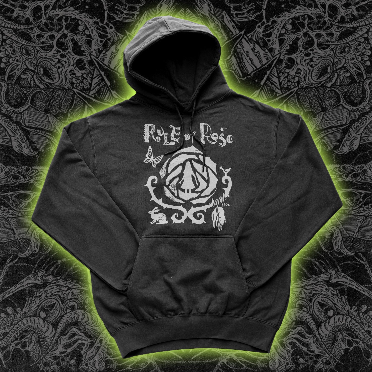 Rule of Rose Hoodie Black